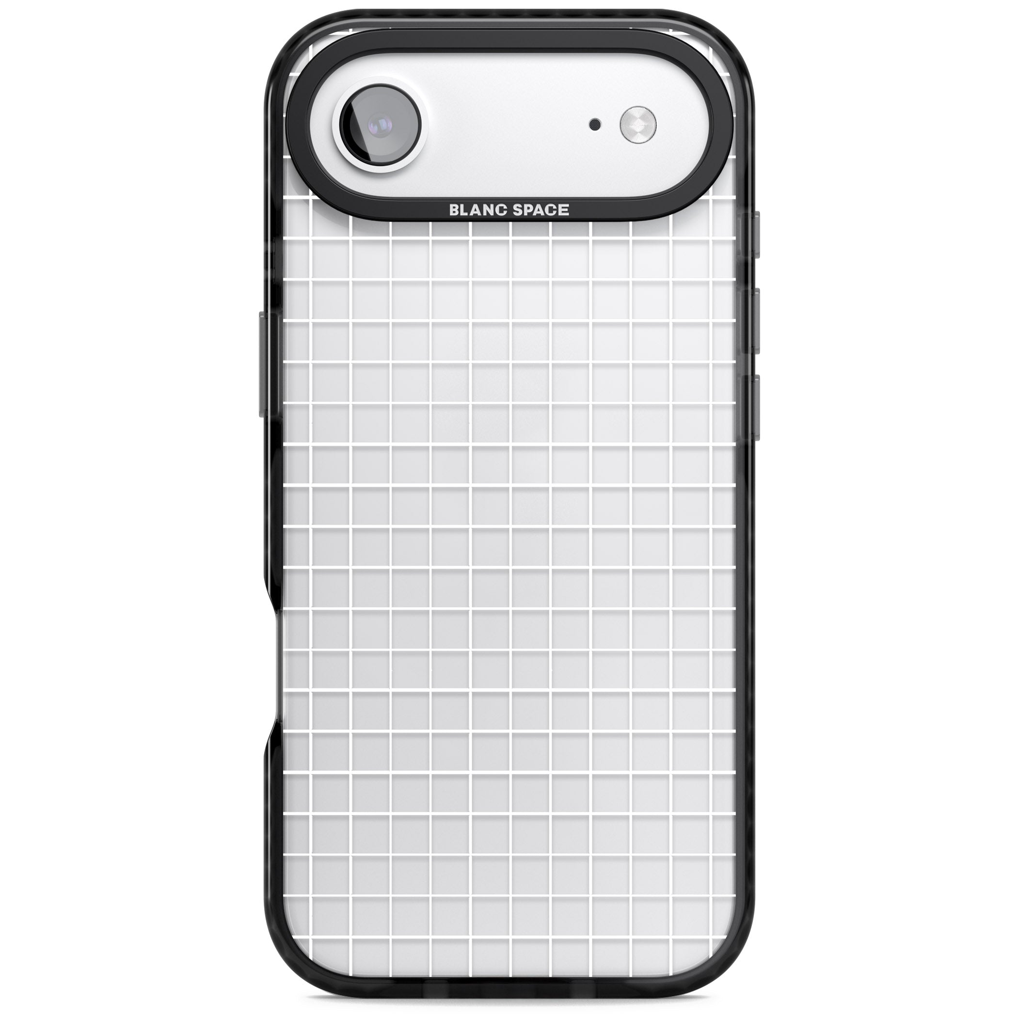 Modern Grid Pattern iPhone 17 Air Impact Black Phone Case