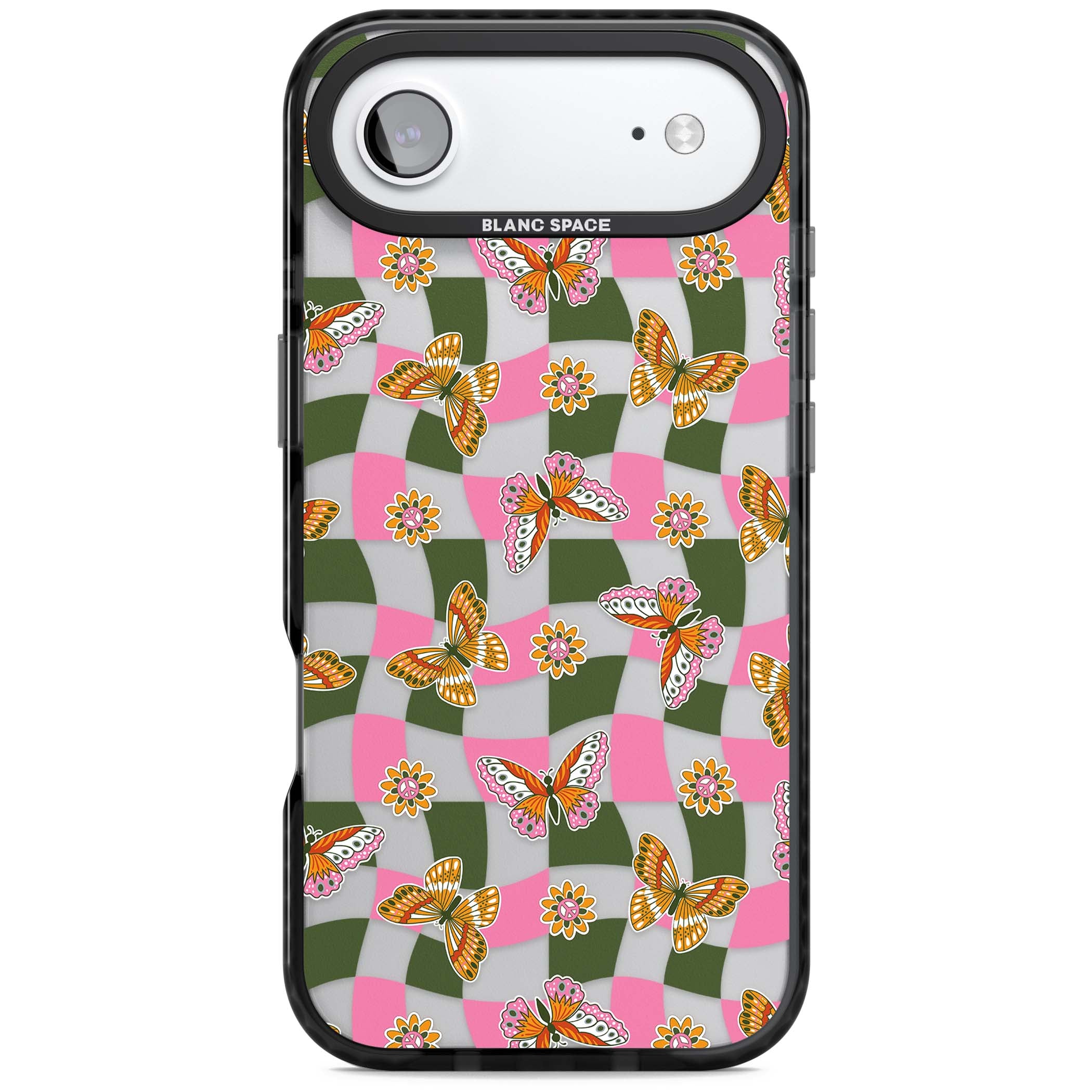 Wavy Butterfly Checked Pattern