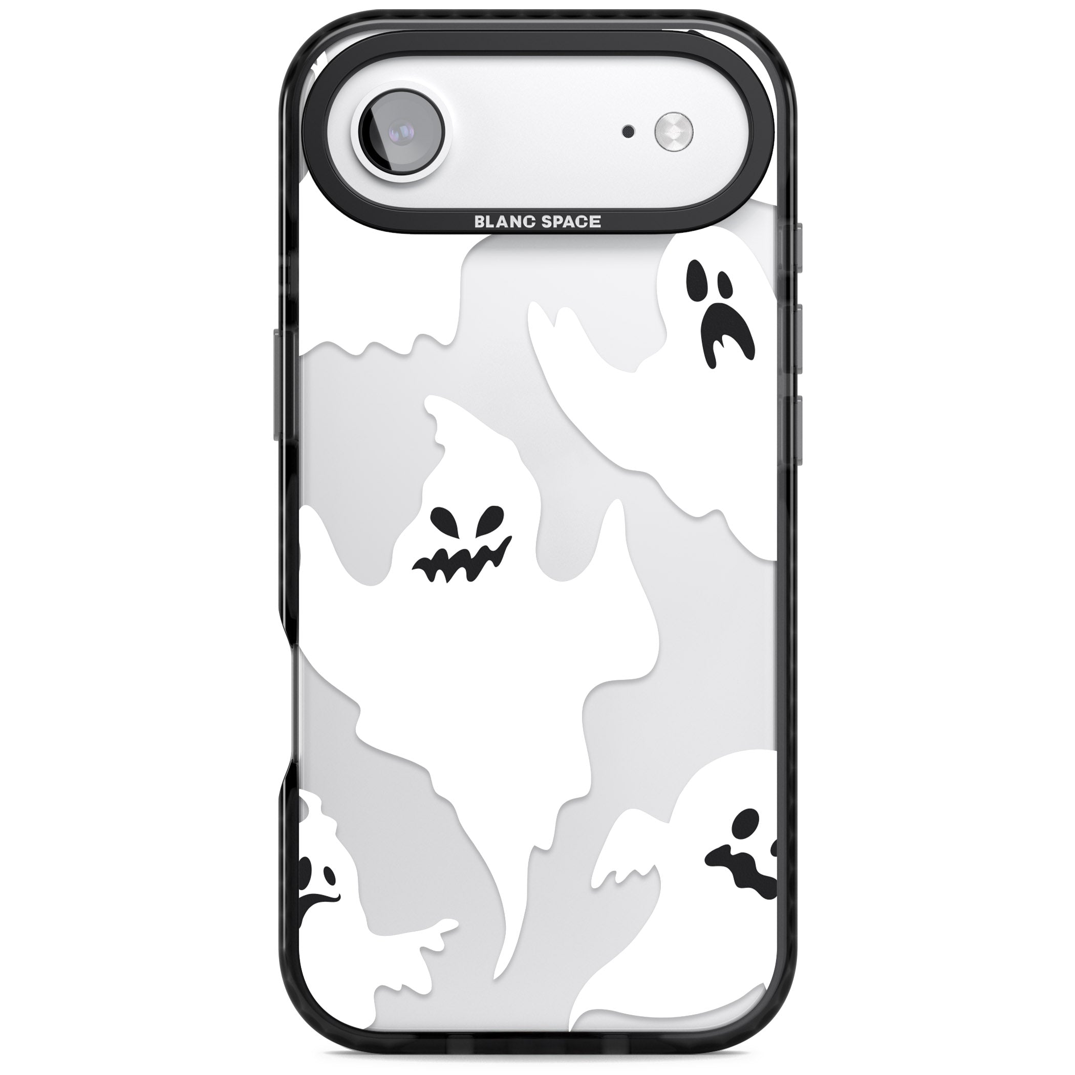 Ghost Pattern iPhone 17 Air Impact Black Phone Case