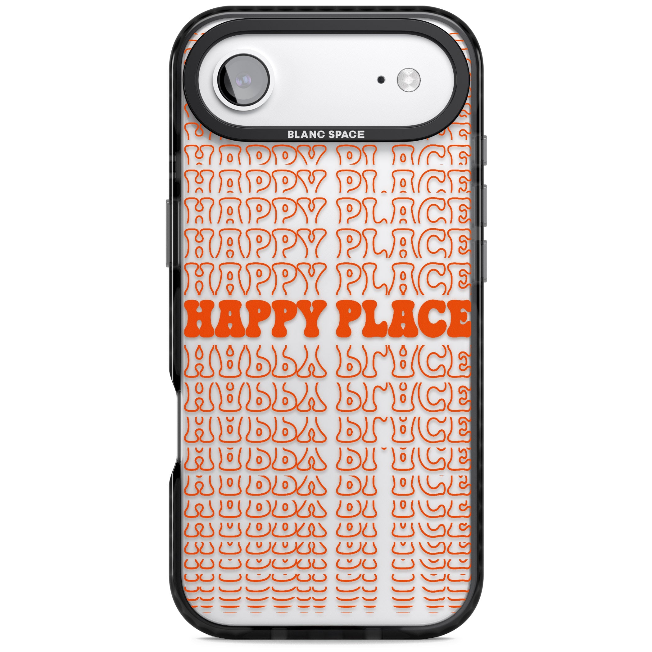 Happy Place (Orange) iPhone 17 Air Impact Black Phone Case