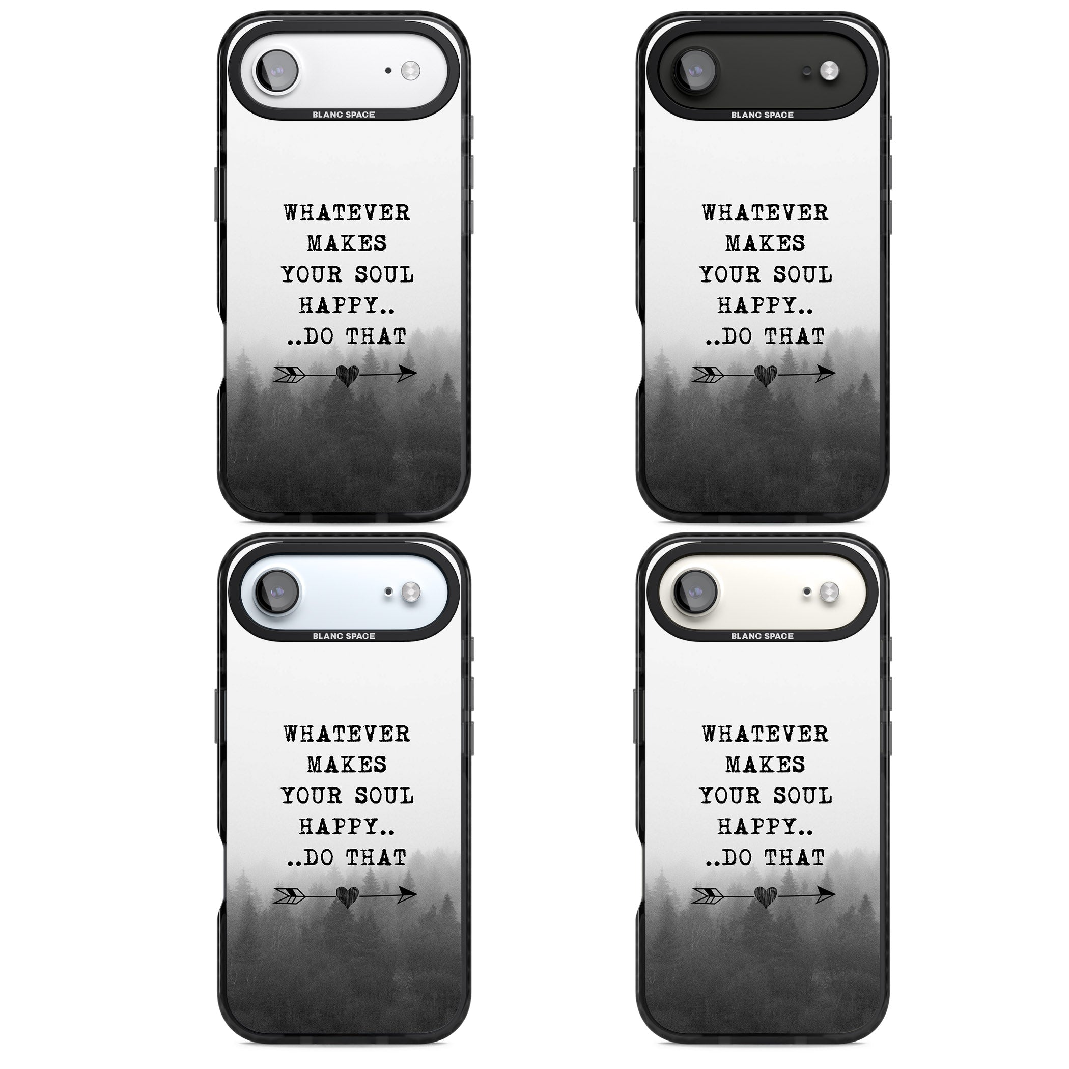 Whatever Makes Your Soul Quote iPhone 17 Air Impact Black Phone Case APT Impact Protection