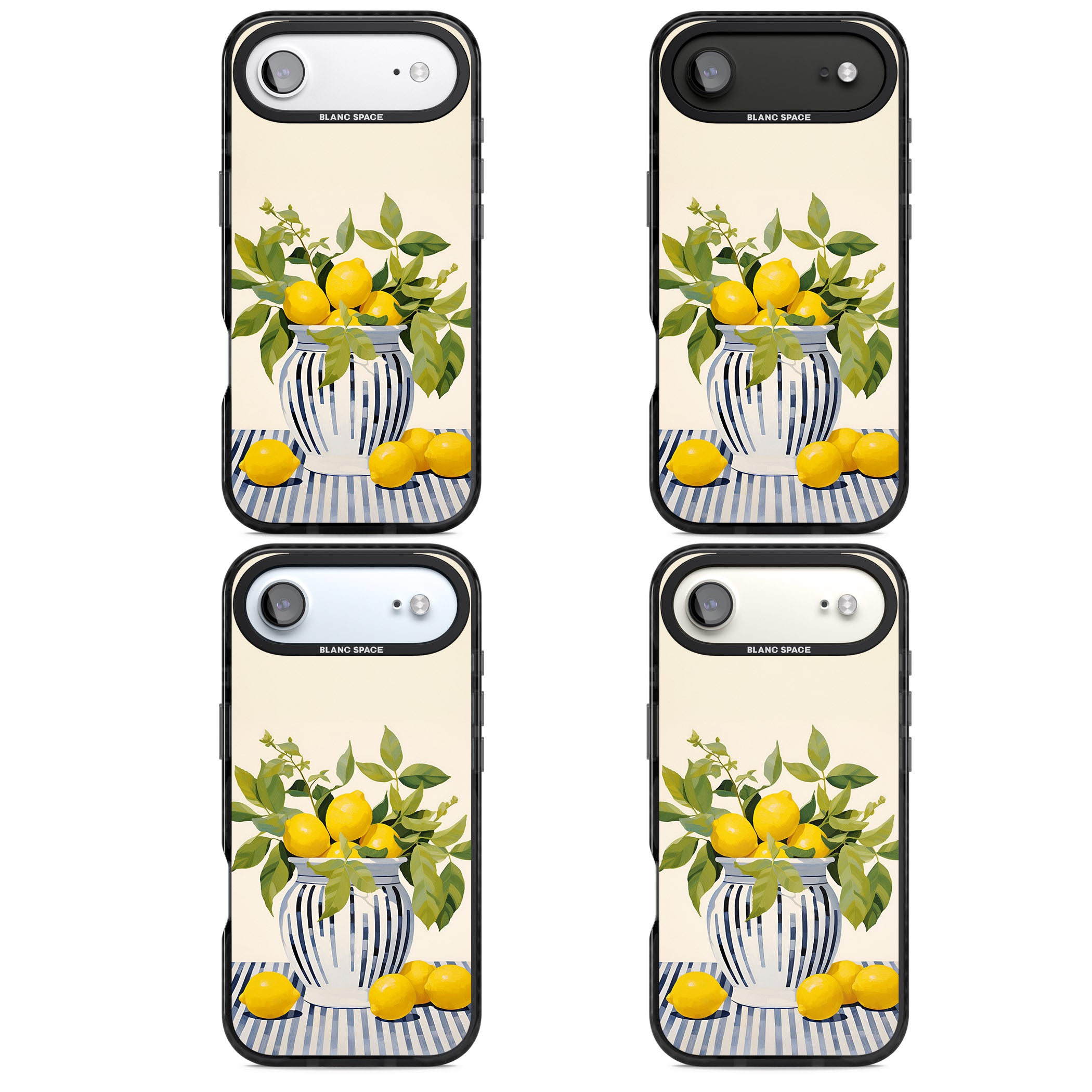Lemon Plant Vase iPhone 17 Air Impact Black Phone Case APT Impact Protection