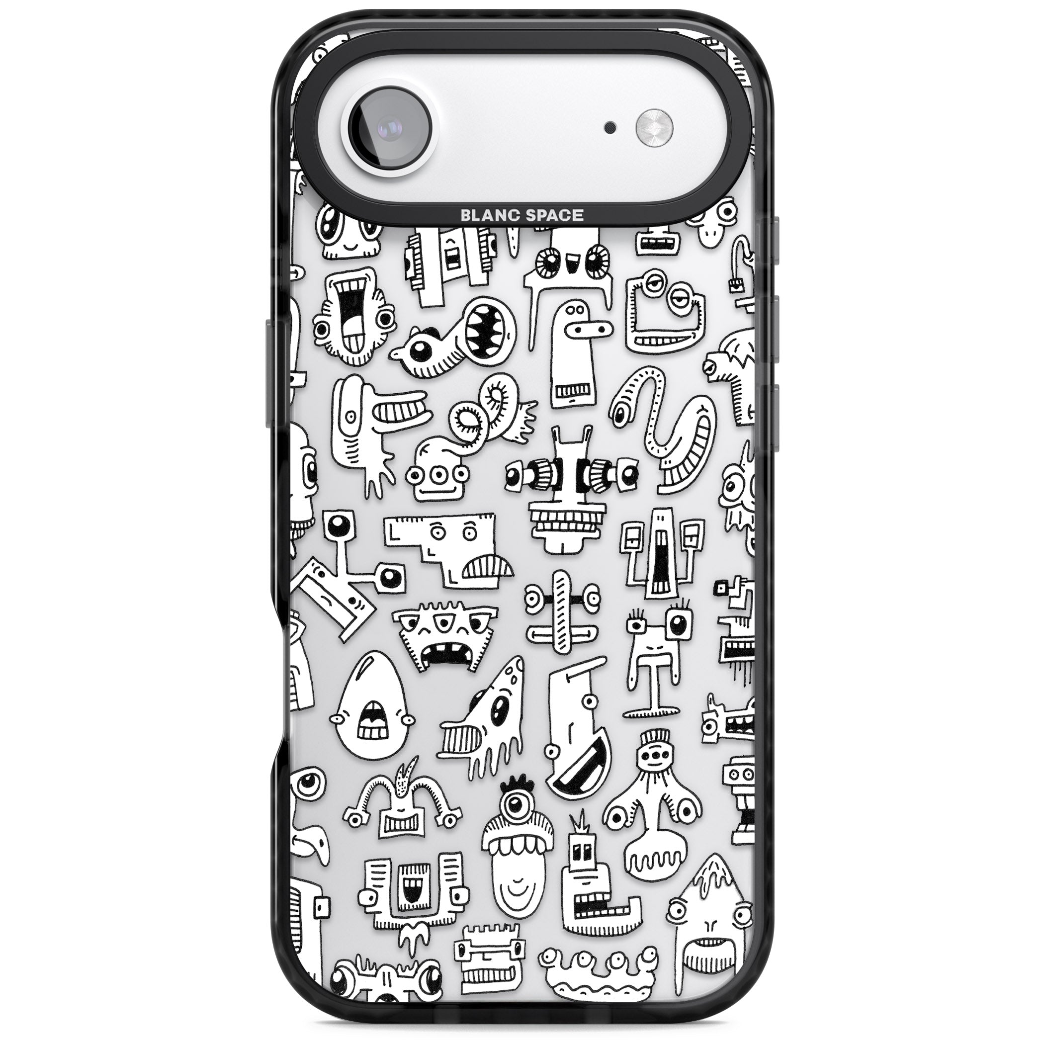 Weird Friends iPhone 17 Air Impact Black Phone Case
