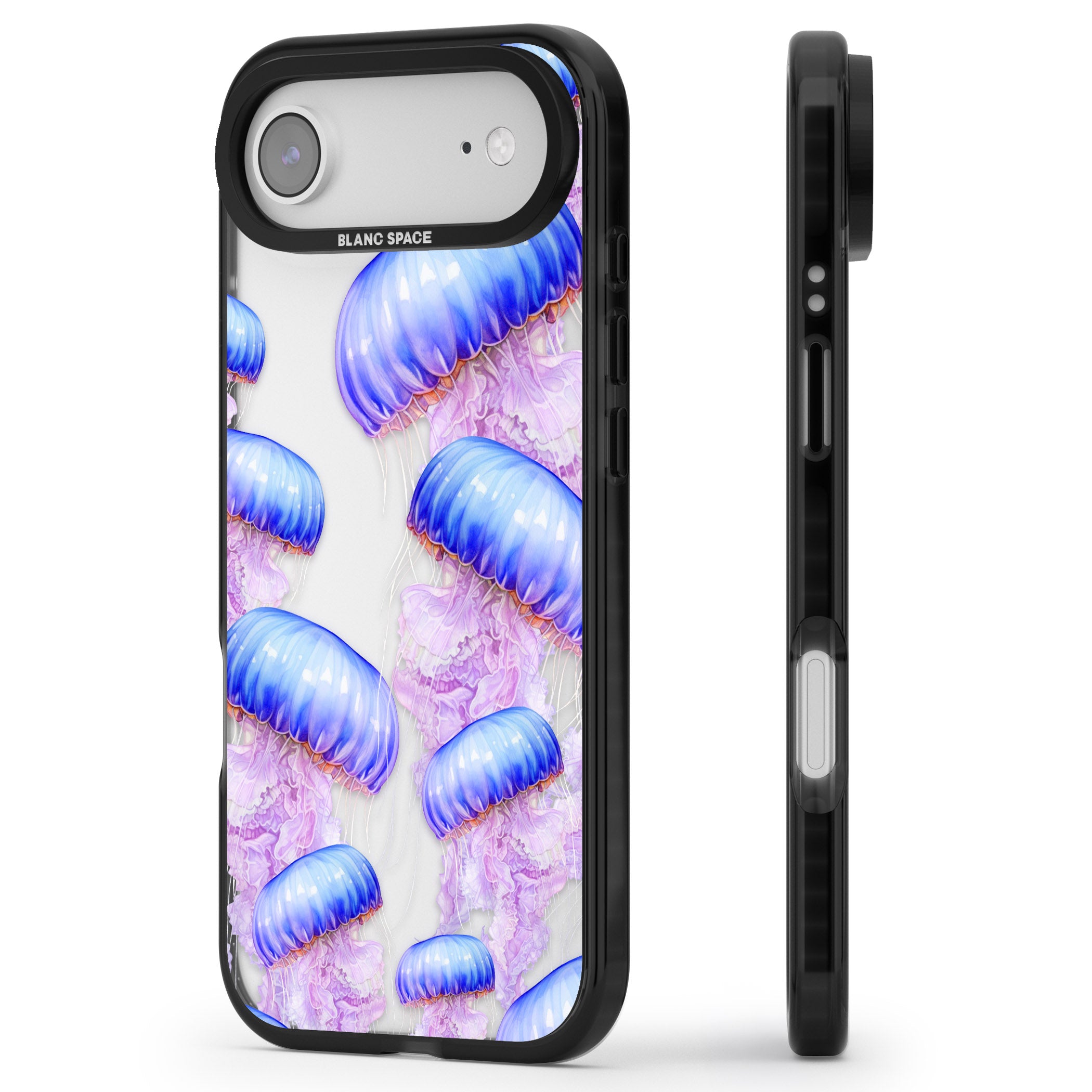 Jellyfish iPhone 17 Air Impact Black Phone Case Side Profile