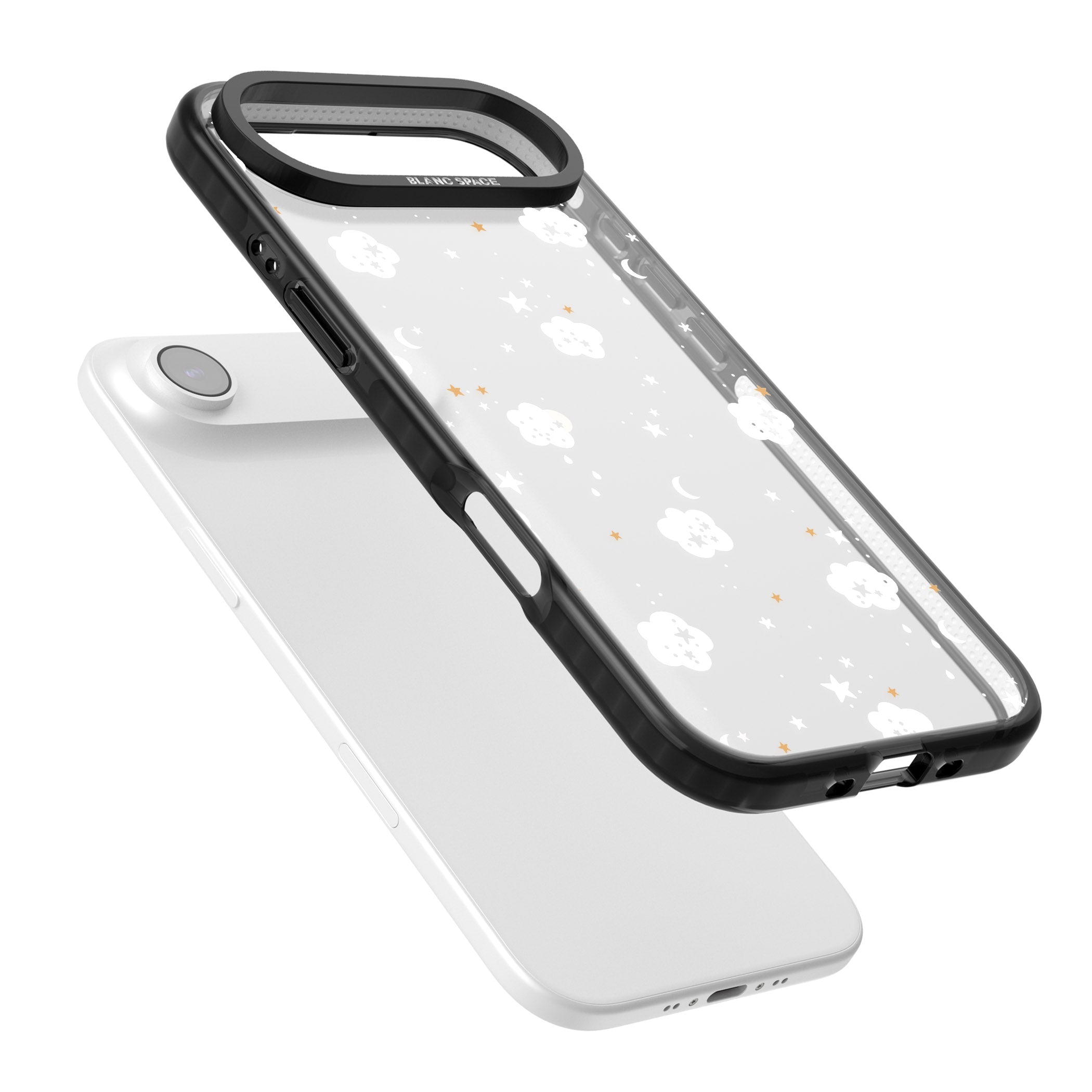 Starry Night Cloud iPhone 17 Air Impact Black Phone Case Colours