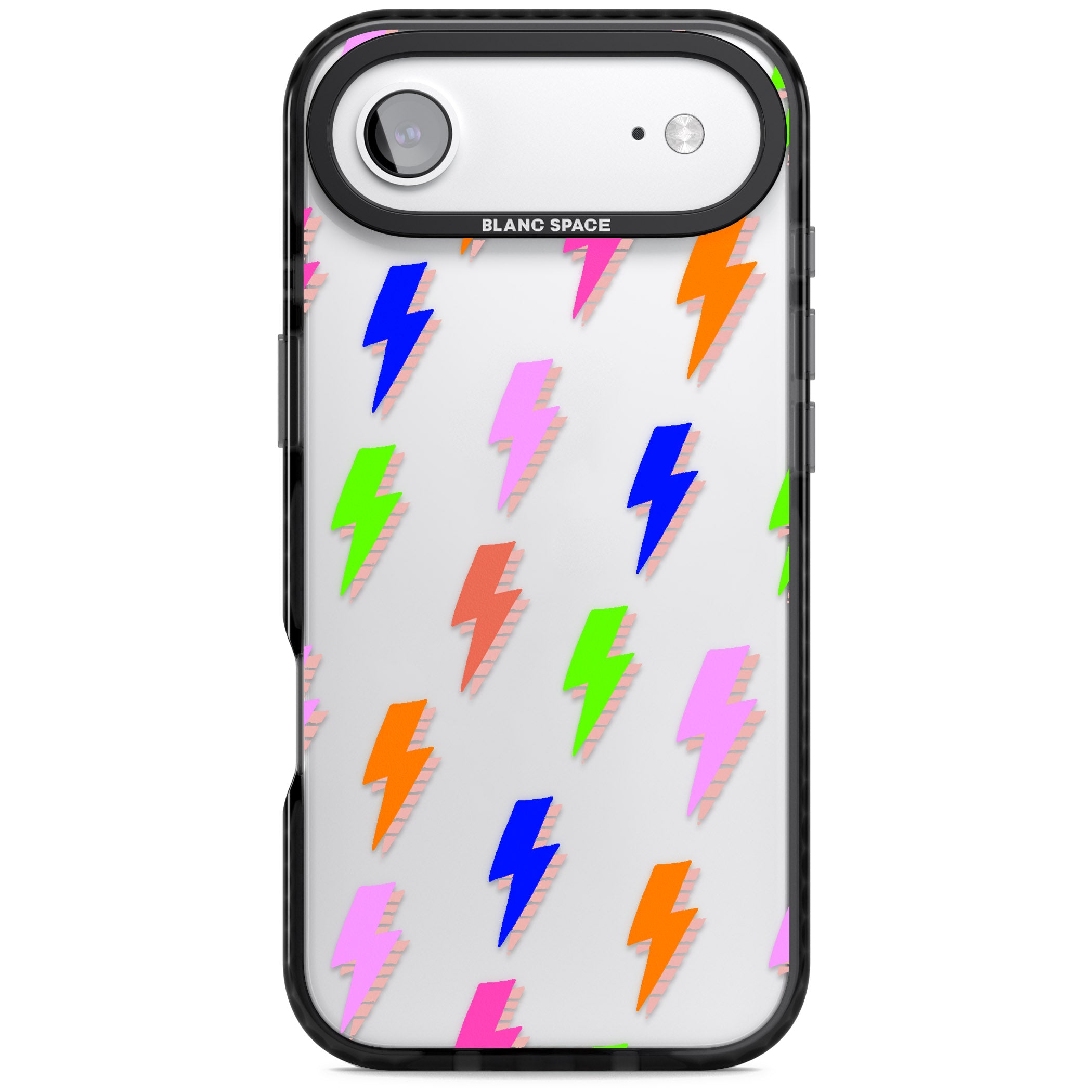 Rainbow Pop Lightning iPhone 17 Air Impact Black Phone Case