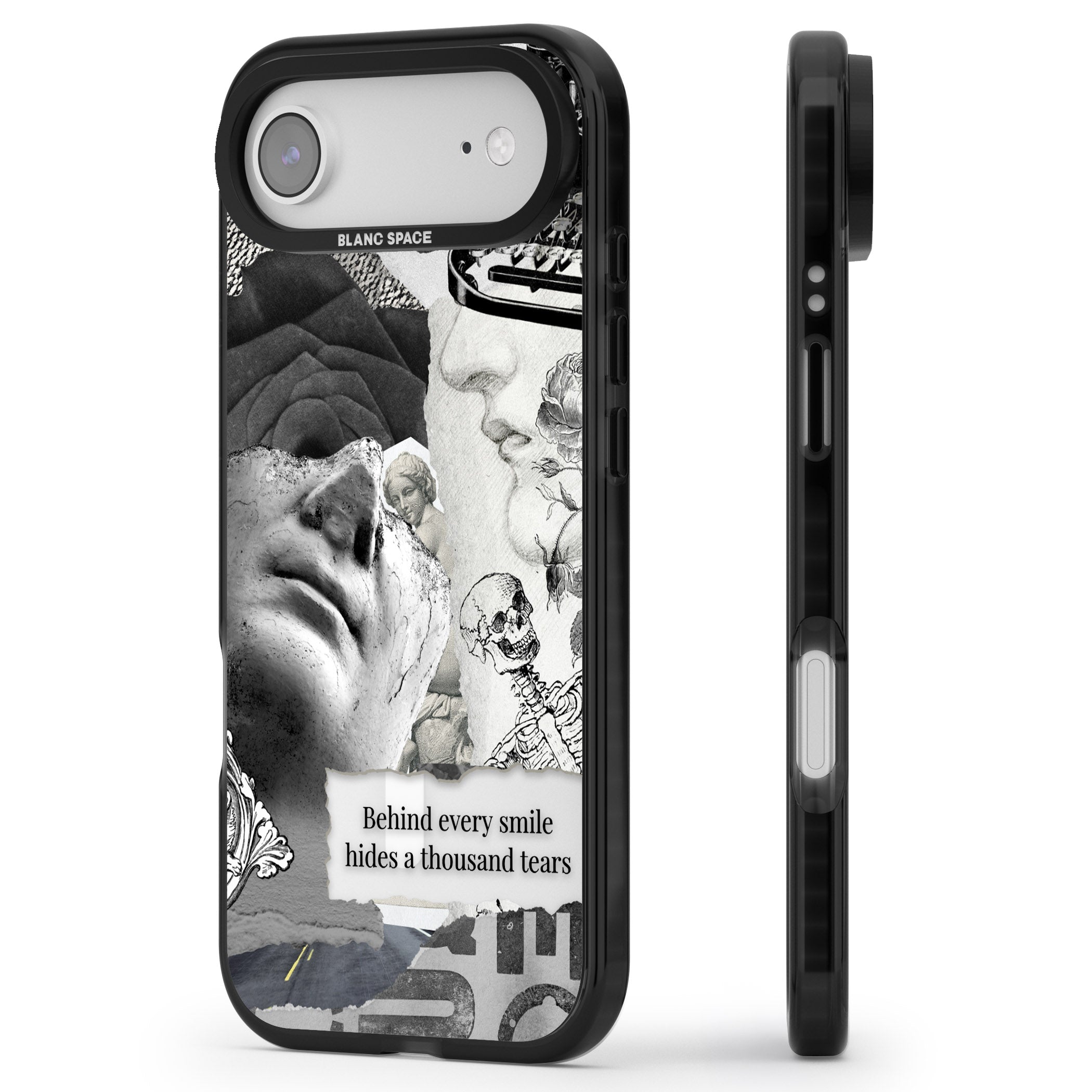 Behind Every Smile iPhone 17 Air Impact Pro Black Phone Case Side Profile