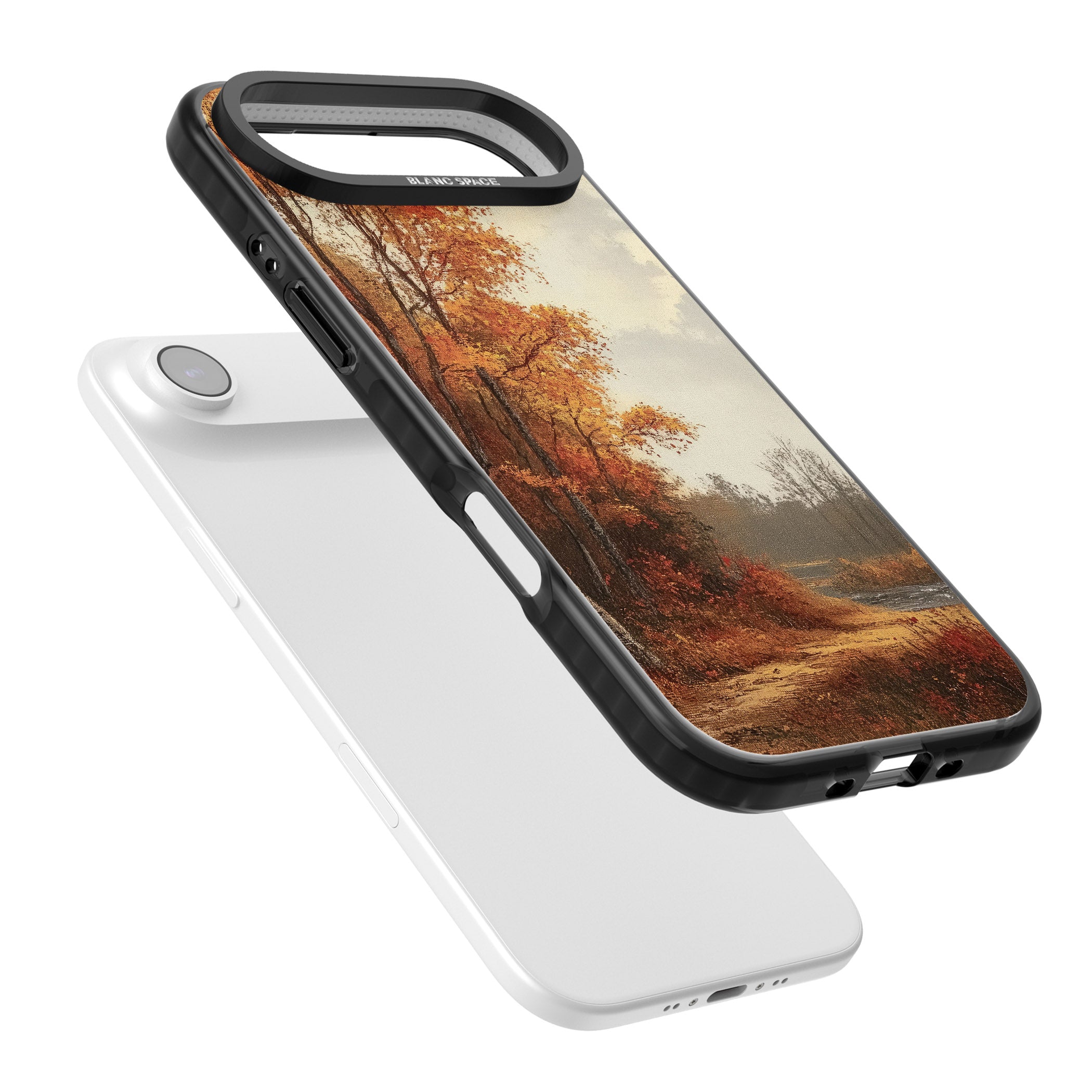 Vintage Autumn Oil Painting iPhone 17 Air Impact Pro Black Phone Case Colours