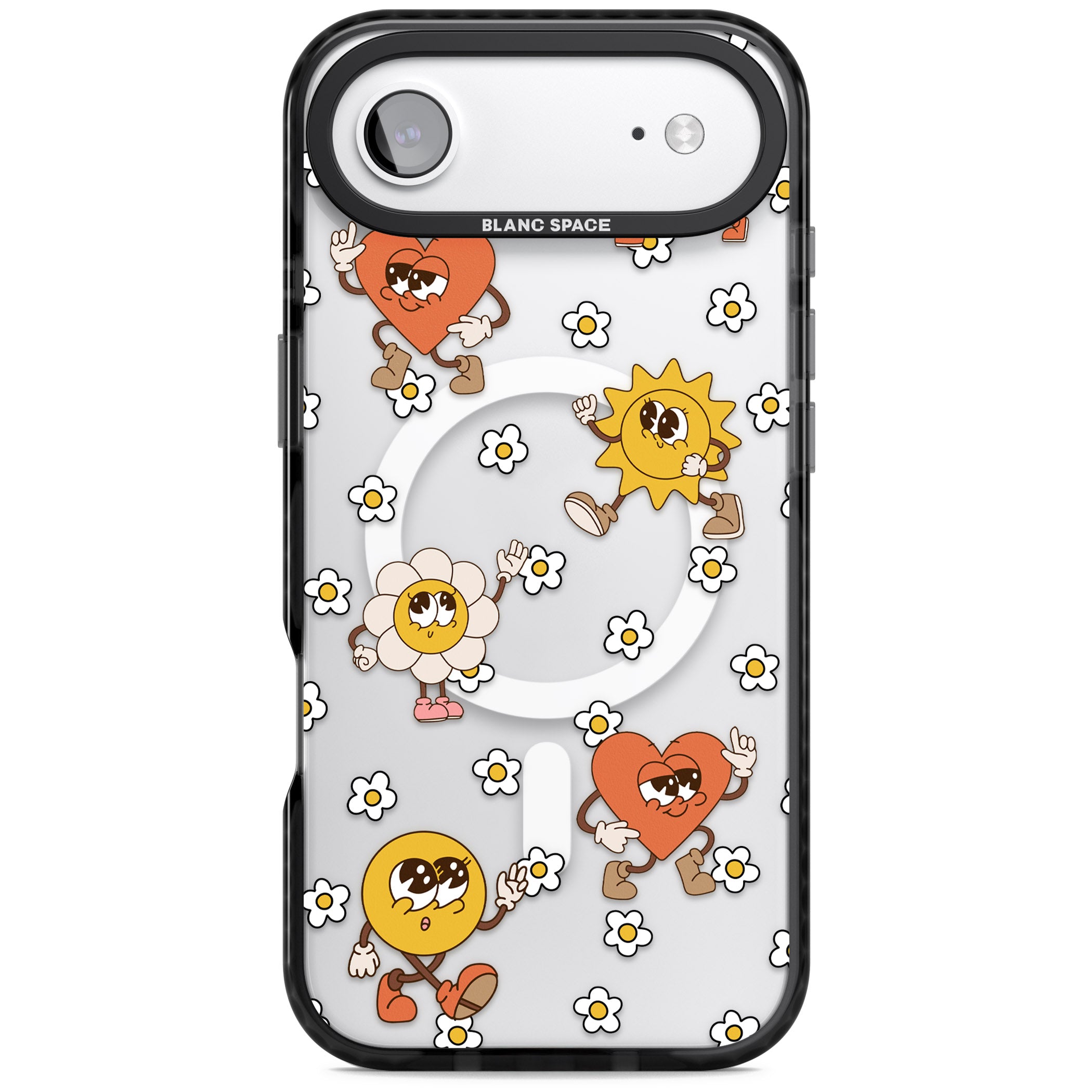 Daisies & Friends iPhone 17 Air Impact Pro Black Phone Case
