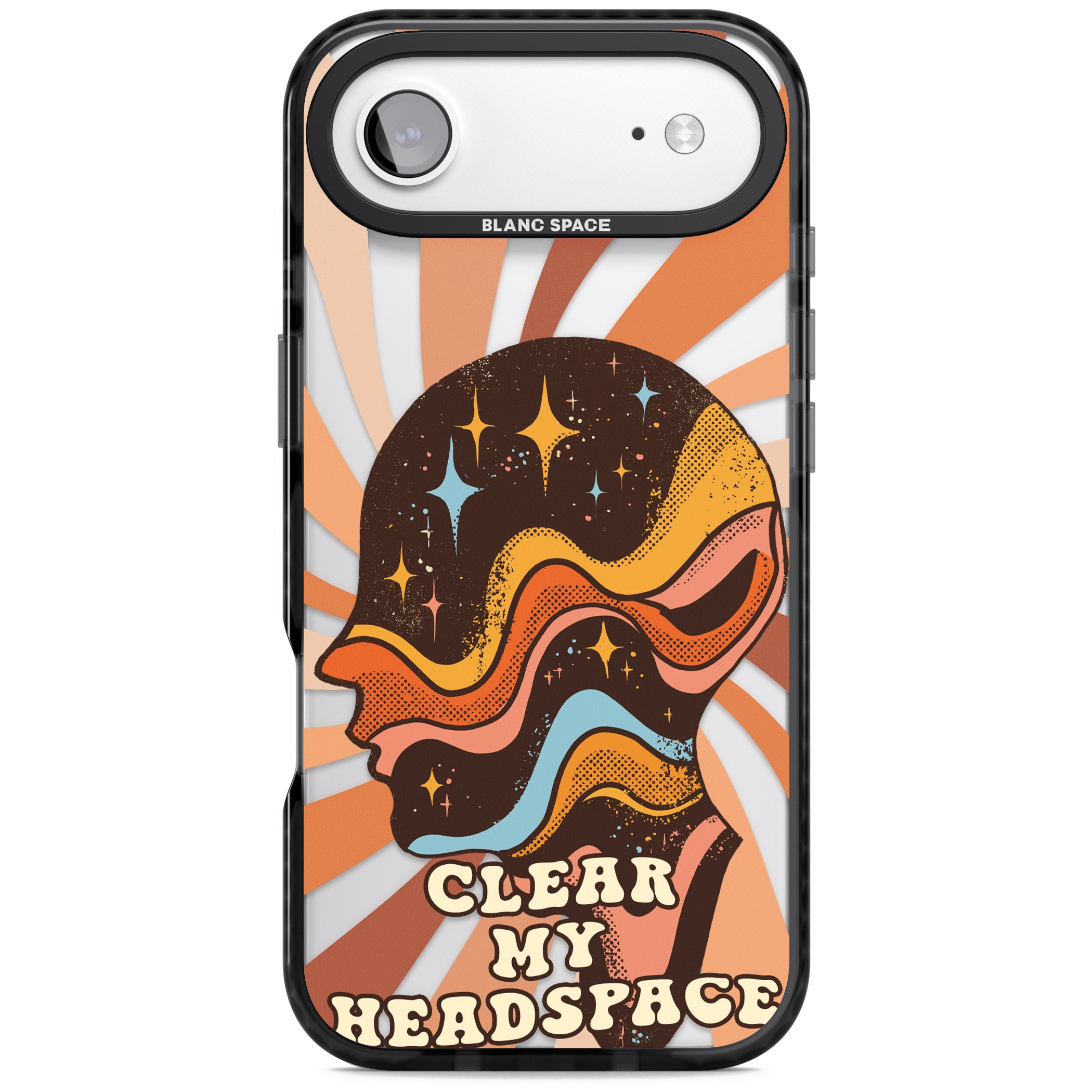 Clear My Headspace iPhone 17 Air Impact Pro Black Phone Case
