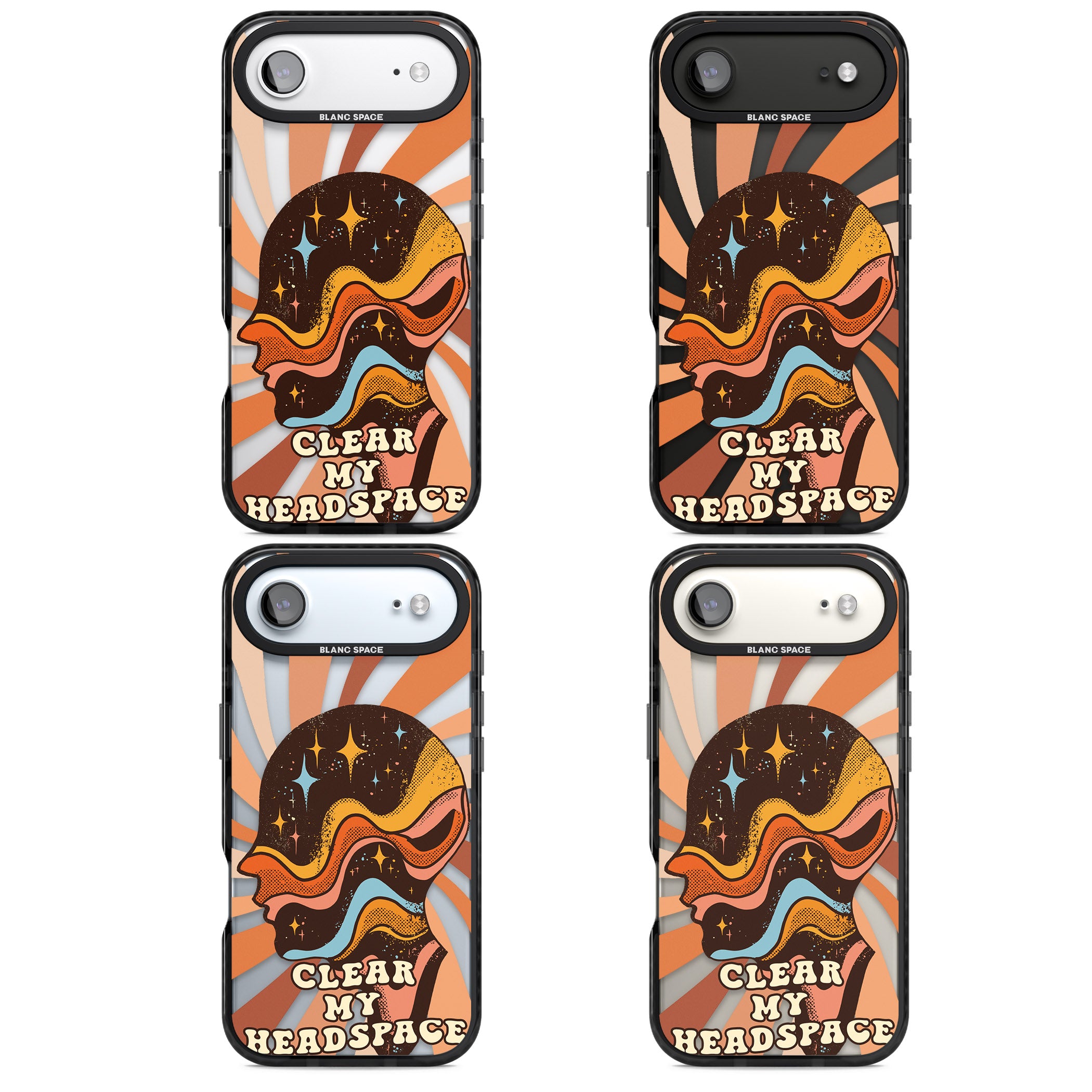 Clear My Headspace iPhone 17 Air Impact Pro Black Phone Case APT Impact Protection