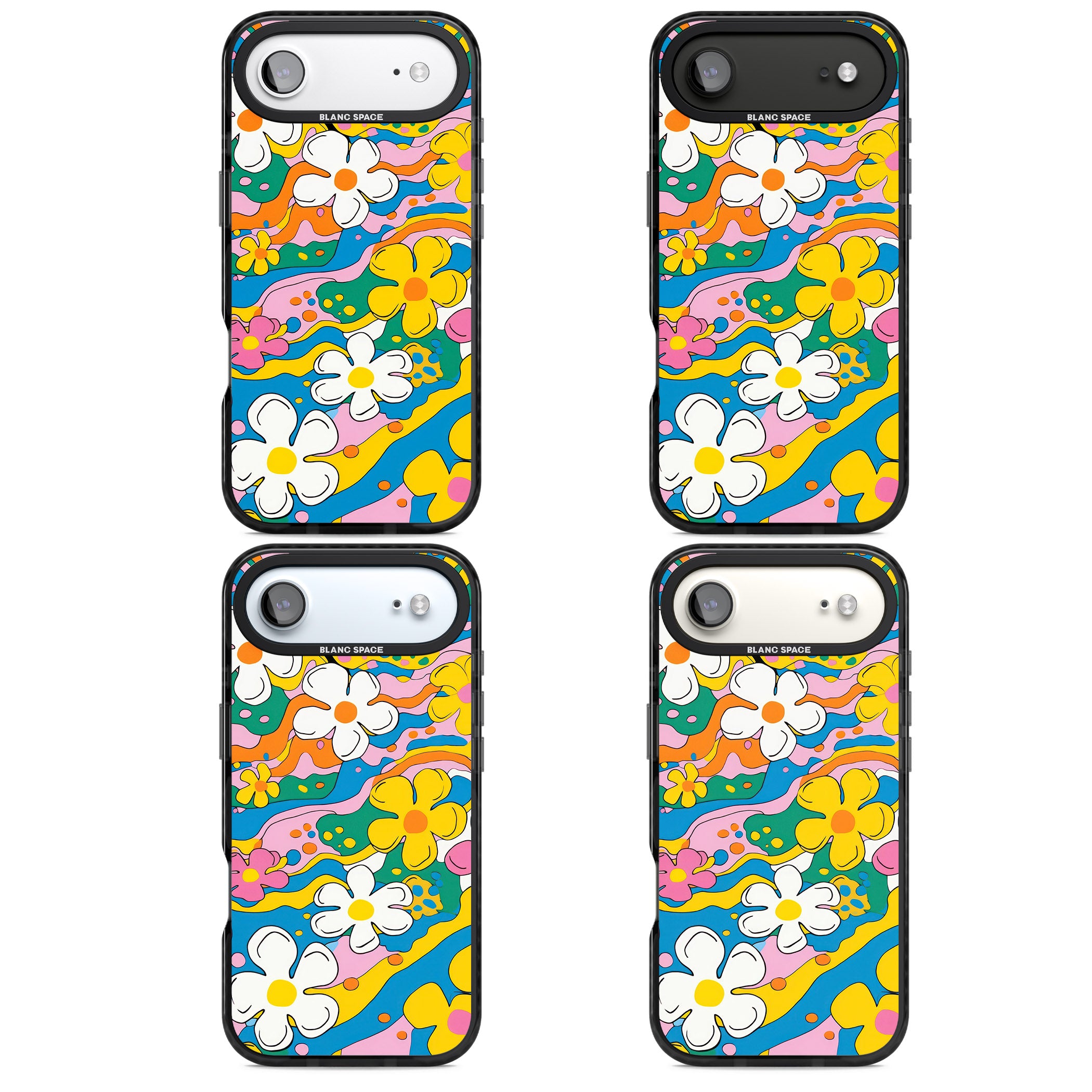 Vibrant Bloom iPhone 17 Air Impact Pro Black Phone Case APT Impact Protection