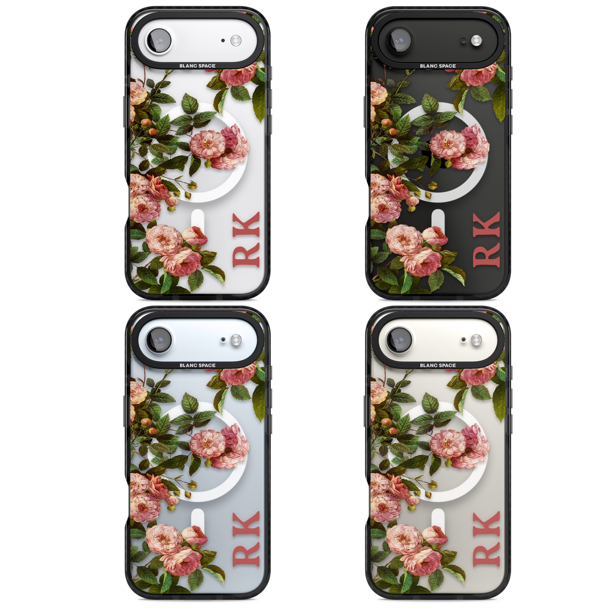 Personalised Vintage Floral Garden iPhone 17 Air Impact Pro Black Phone Case APT Impact Protection