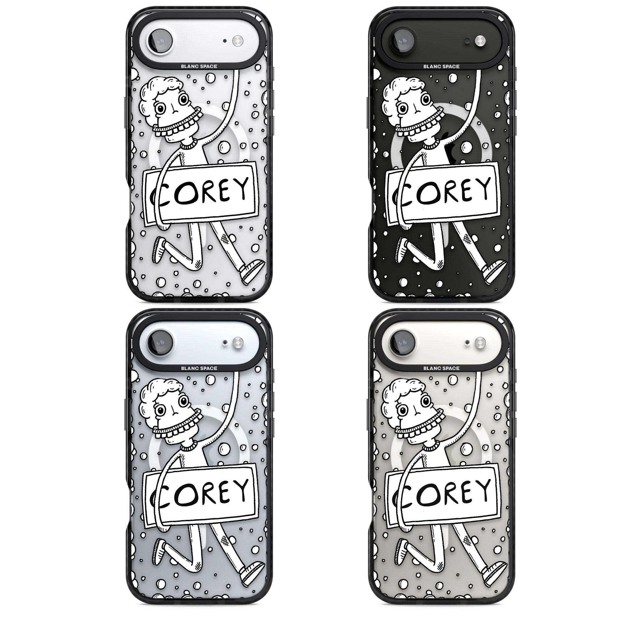 Personalised Banner Boy iPhone 17 Air Impact Pro Black Phone Case APT Impact Protection