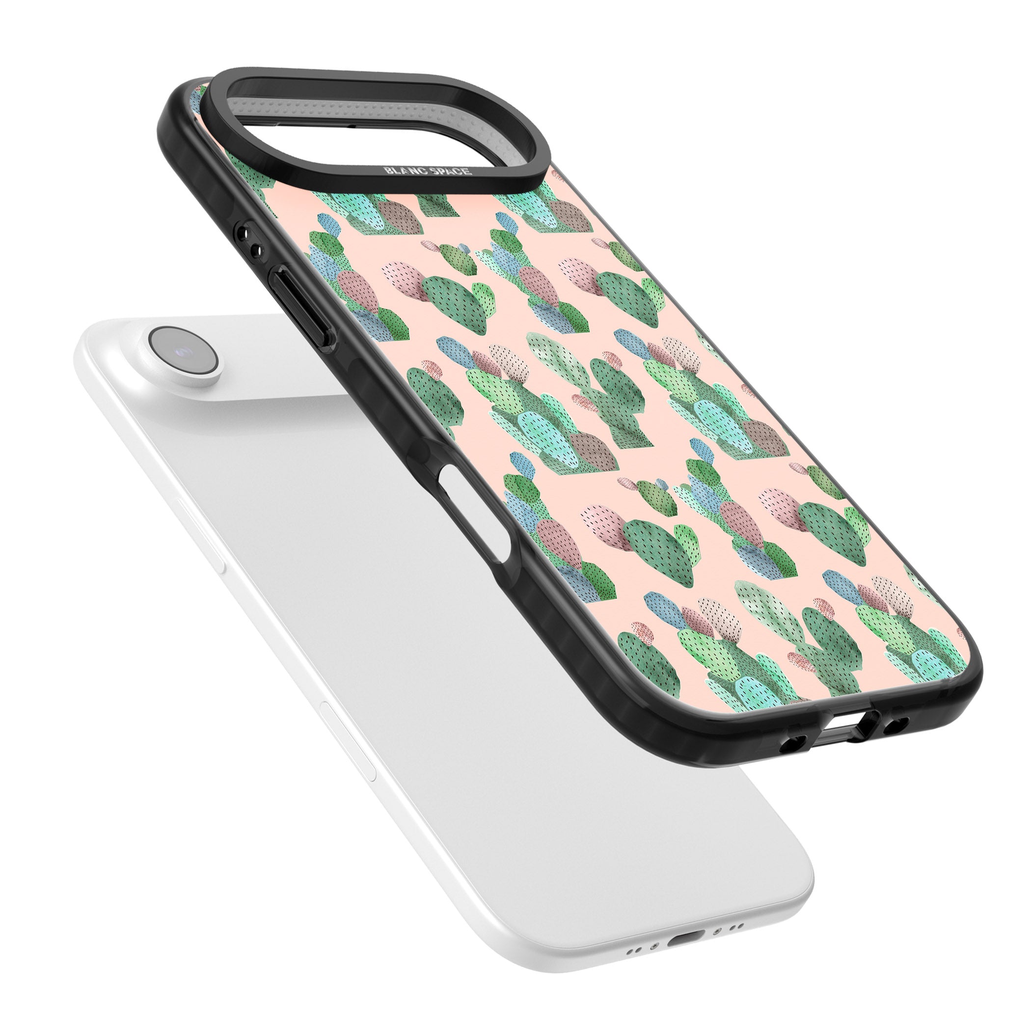 Pink Cactus iPhone 17 Air Impact Pro Black Phone Case Colours