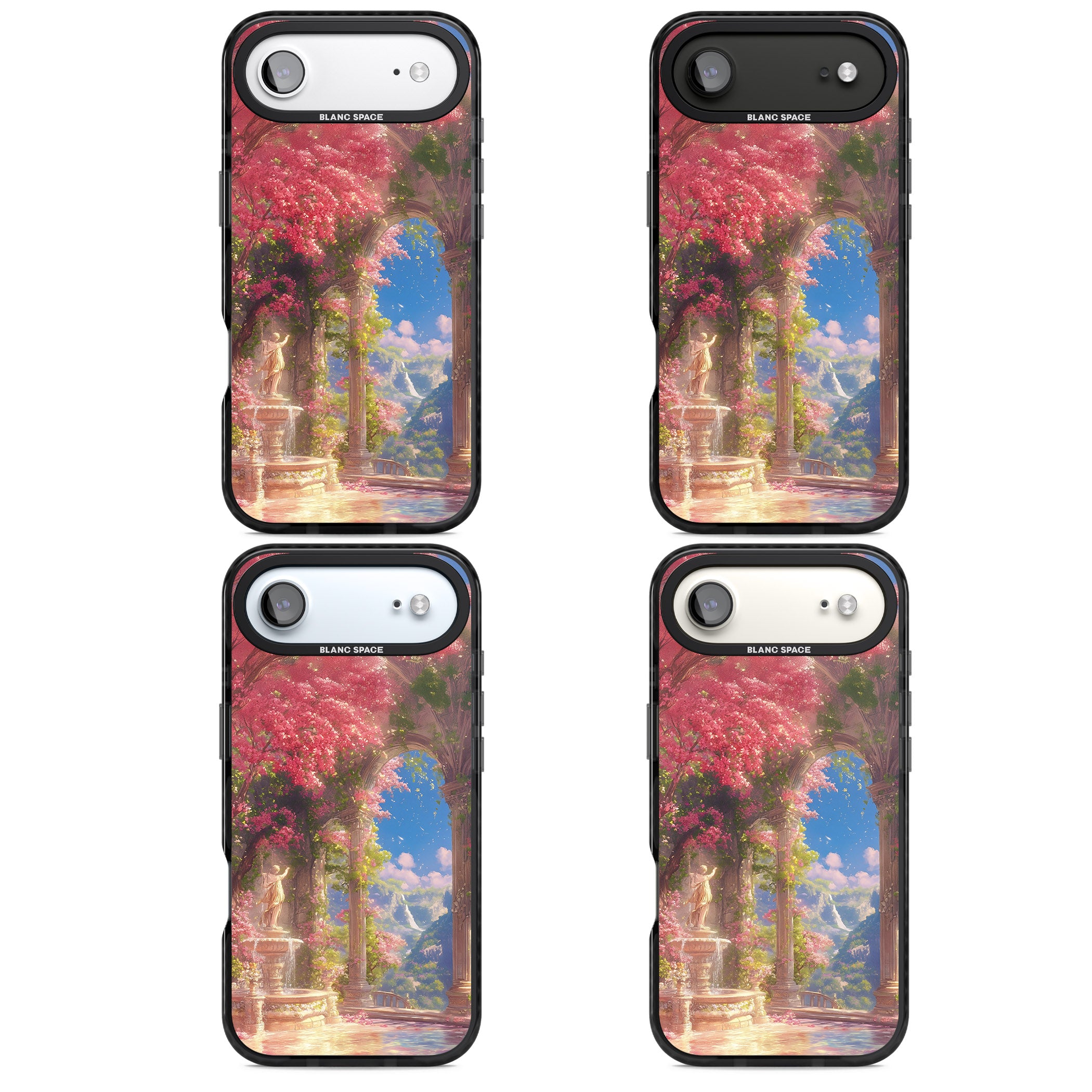 Castle Blossom iPhone 17 Air Impact Pro Black Phone Case APT Impact Protection