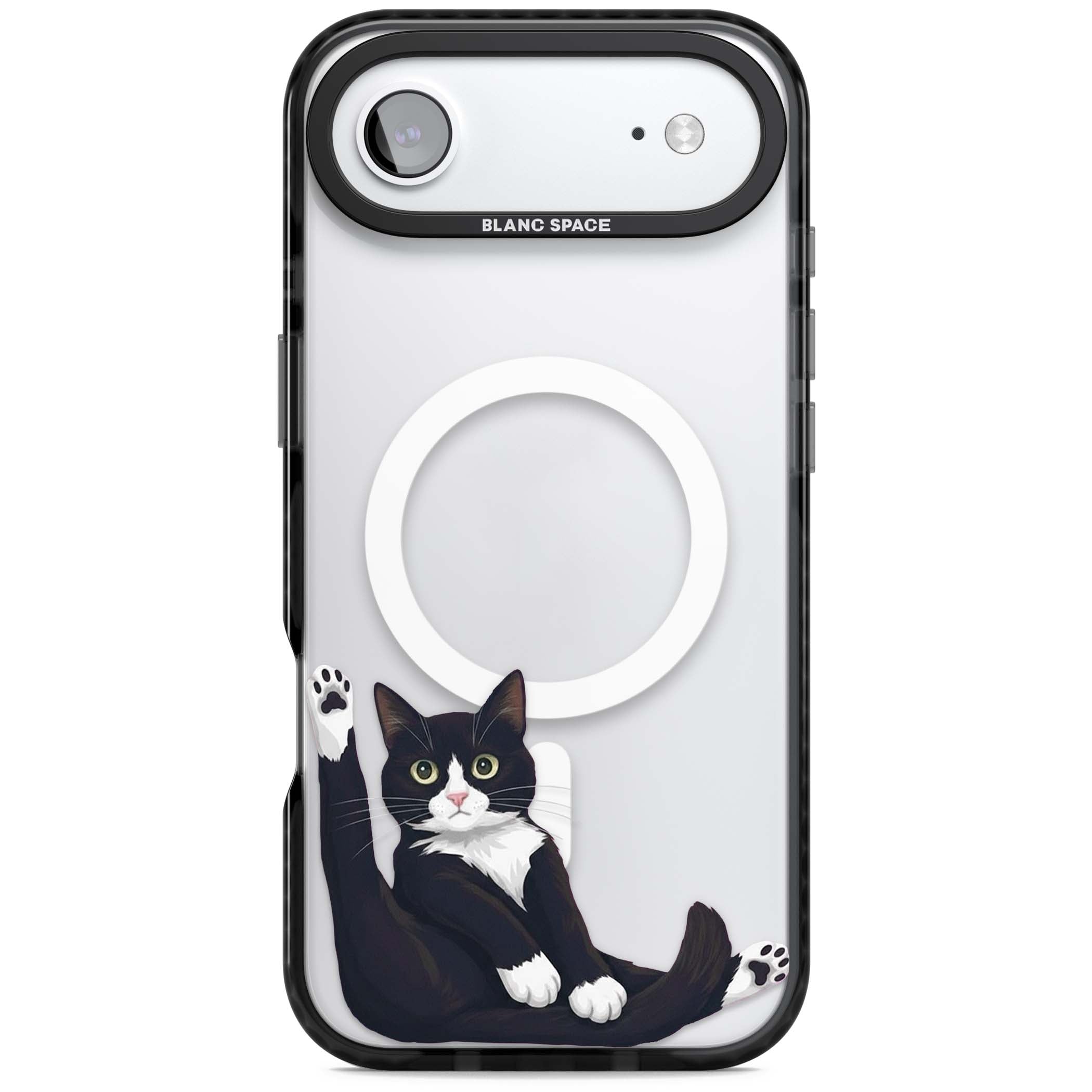 Mid-Groom Cat animals iPhone case | Black Impact Magsafe case for iPhone Air