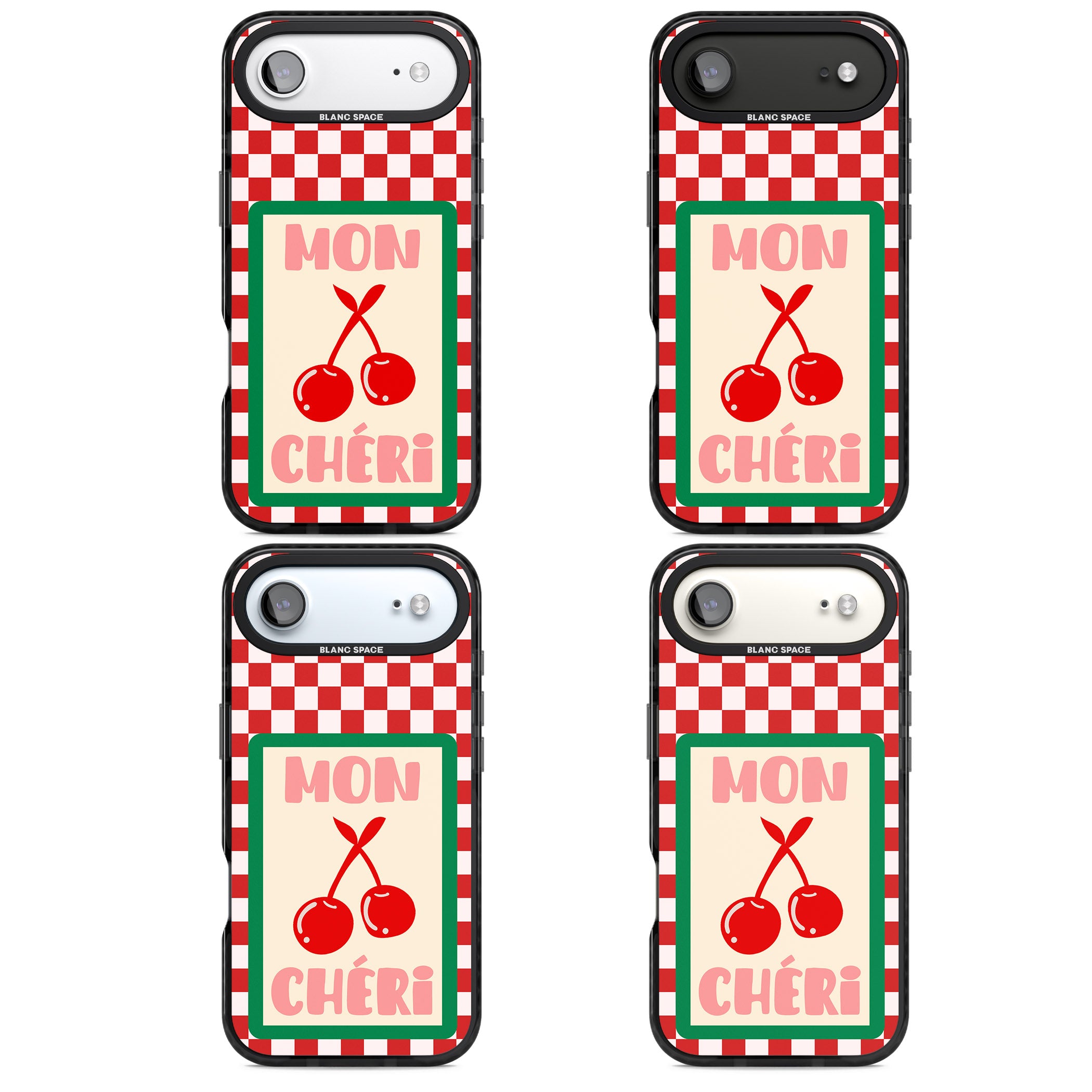 Mon Cheri iPhone 17 Air Impact Pro Black Phone Case APT Impact Protection