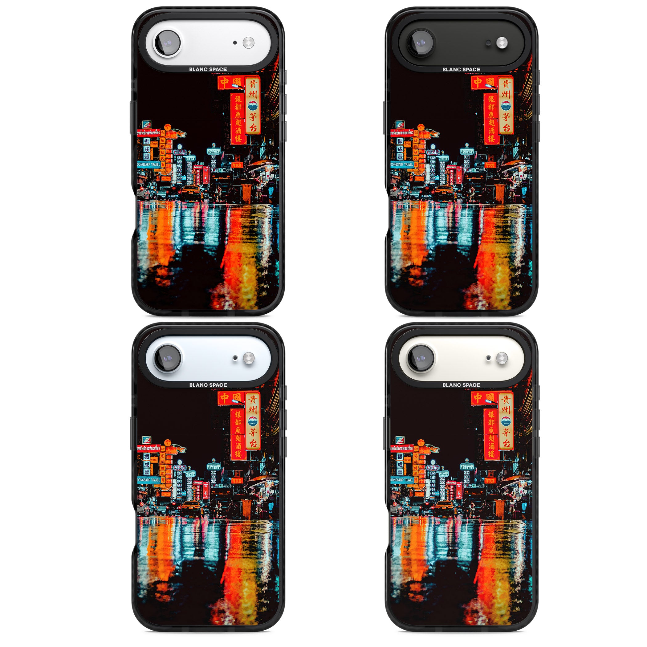 Neon City iPhone 17 Air Impact Pro Black Phone Case APT Impact Protection