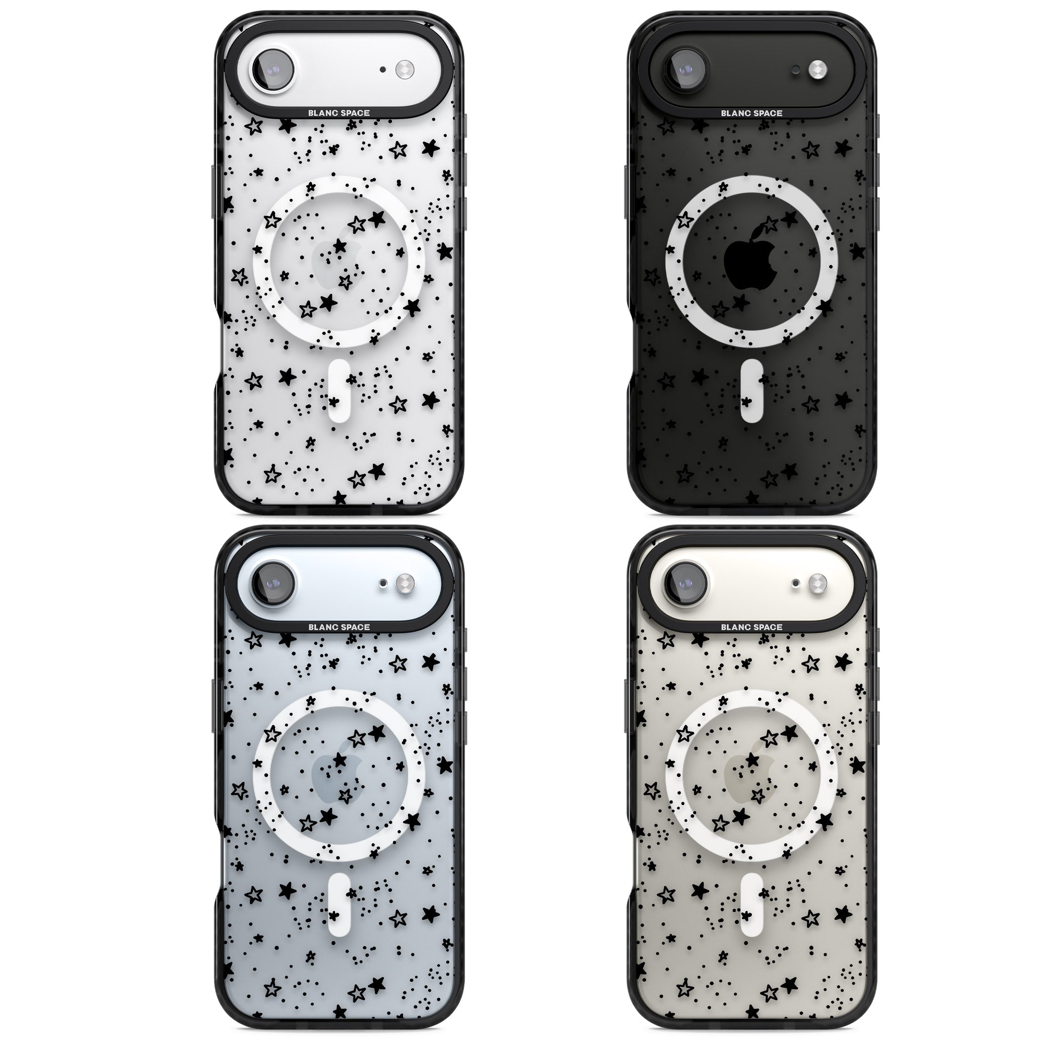 Black Star Speckle iPhone 17 Air Impact Pro Black Phone Case APT Impact Protection