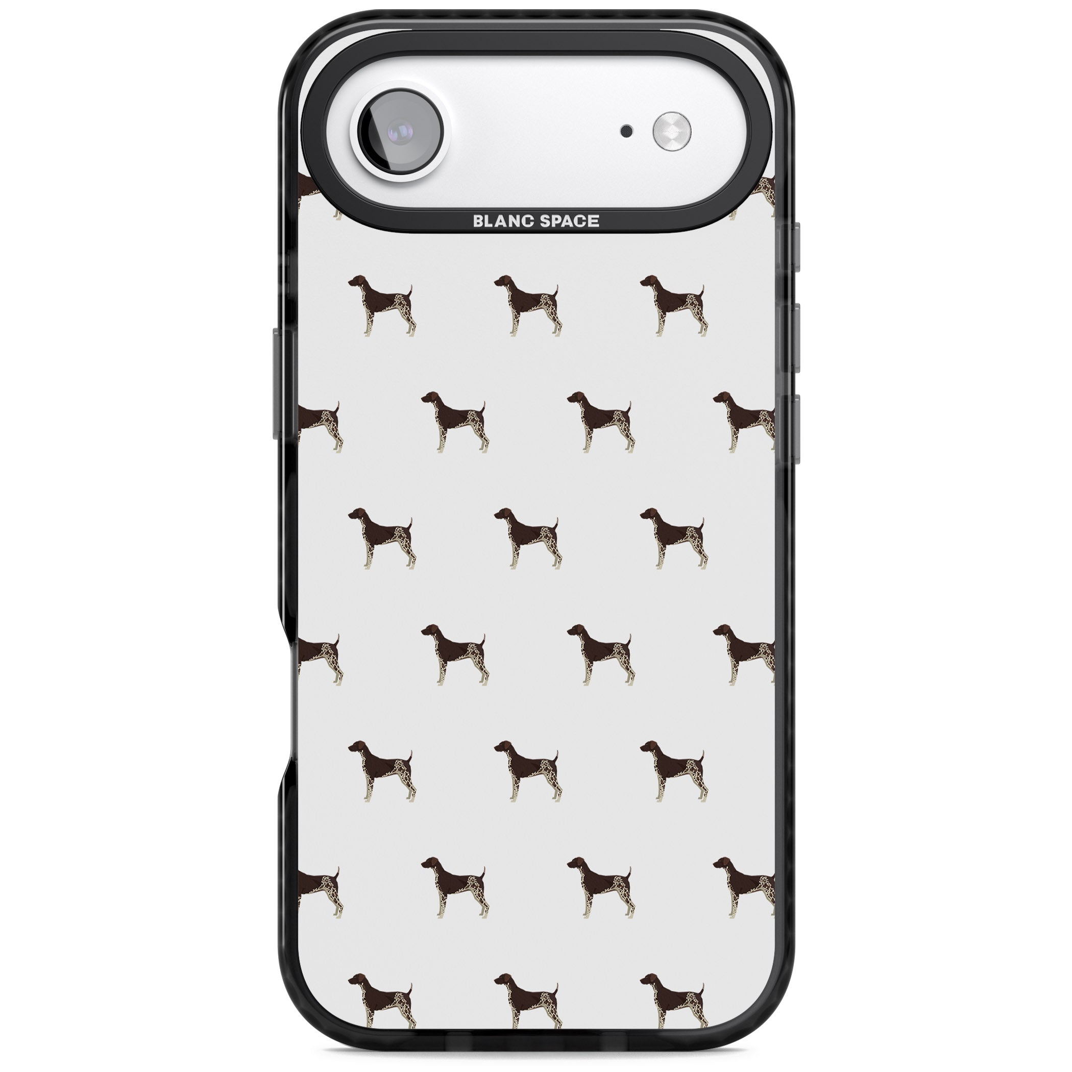 German Shorthaired Pointer Pattern iPhone 17 Air Impact Pro Black Phone Case