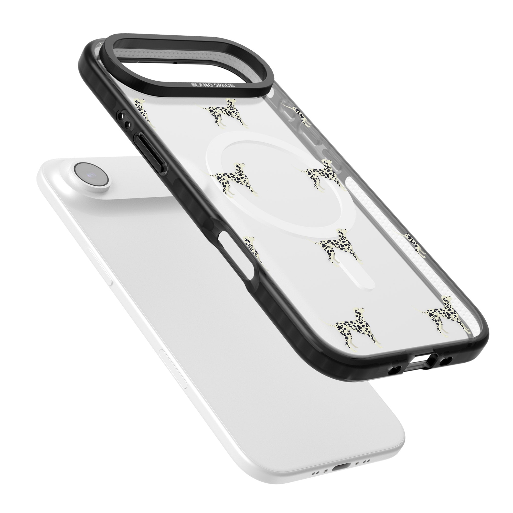 Dalmatian Dog Pattern iPhone 17 Air Impact Pro Black Phone Case Colours
