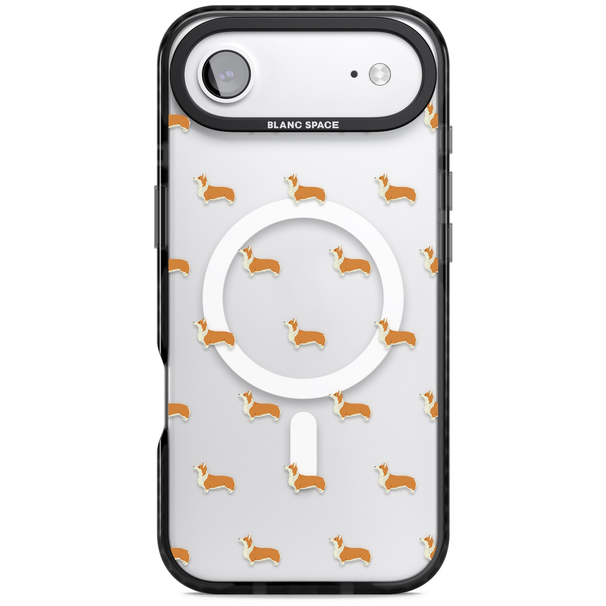 Pembroke Welsh Corgi Pattern iPhone 17 Air Impact Pro Black Phone Case