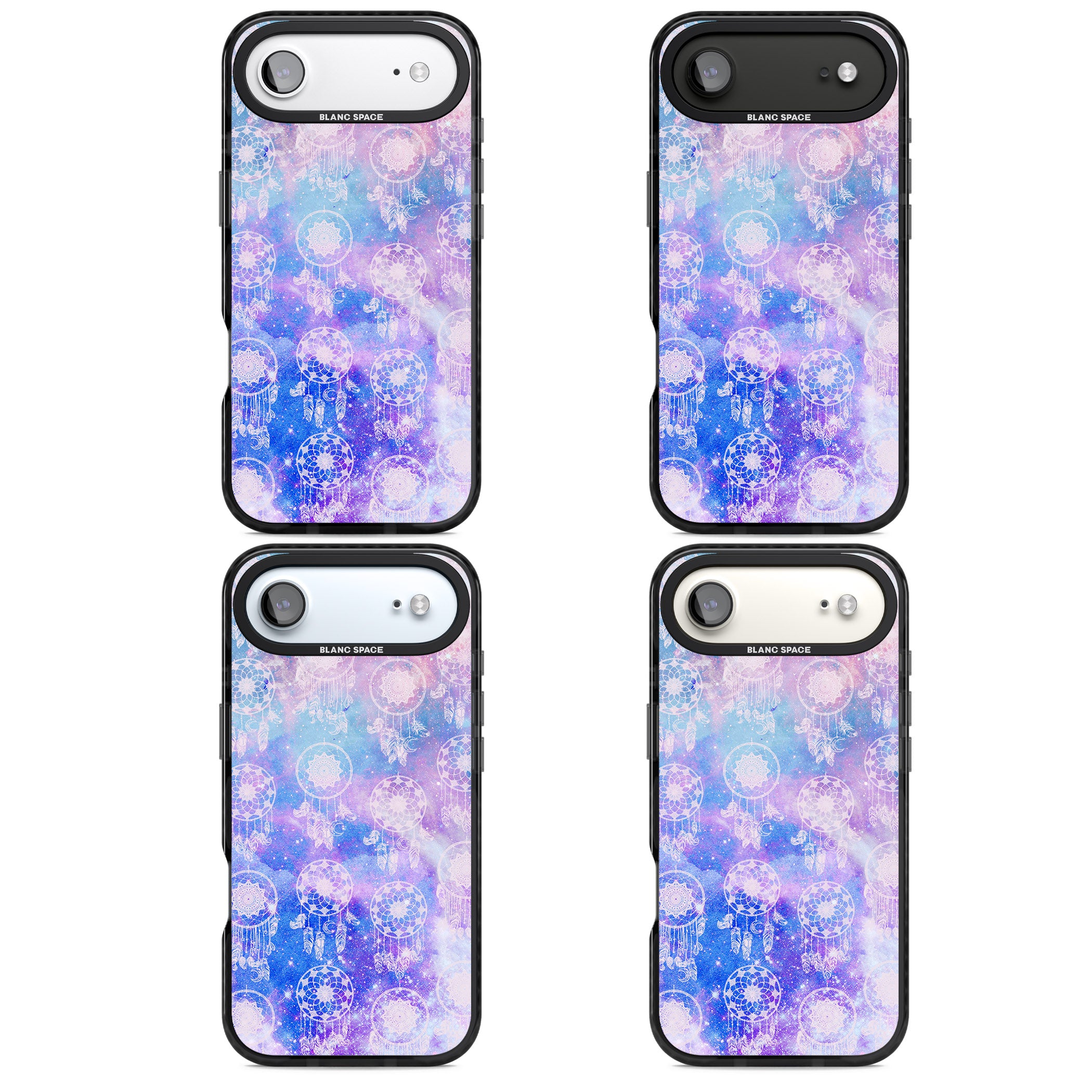 Dreamcatcher Galaxy Tie Dye iPhone 17 Air Impact Pro Black Phone Case APT Impact Protection