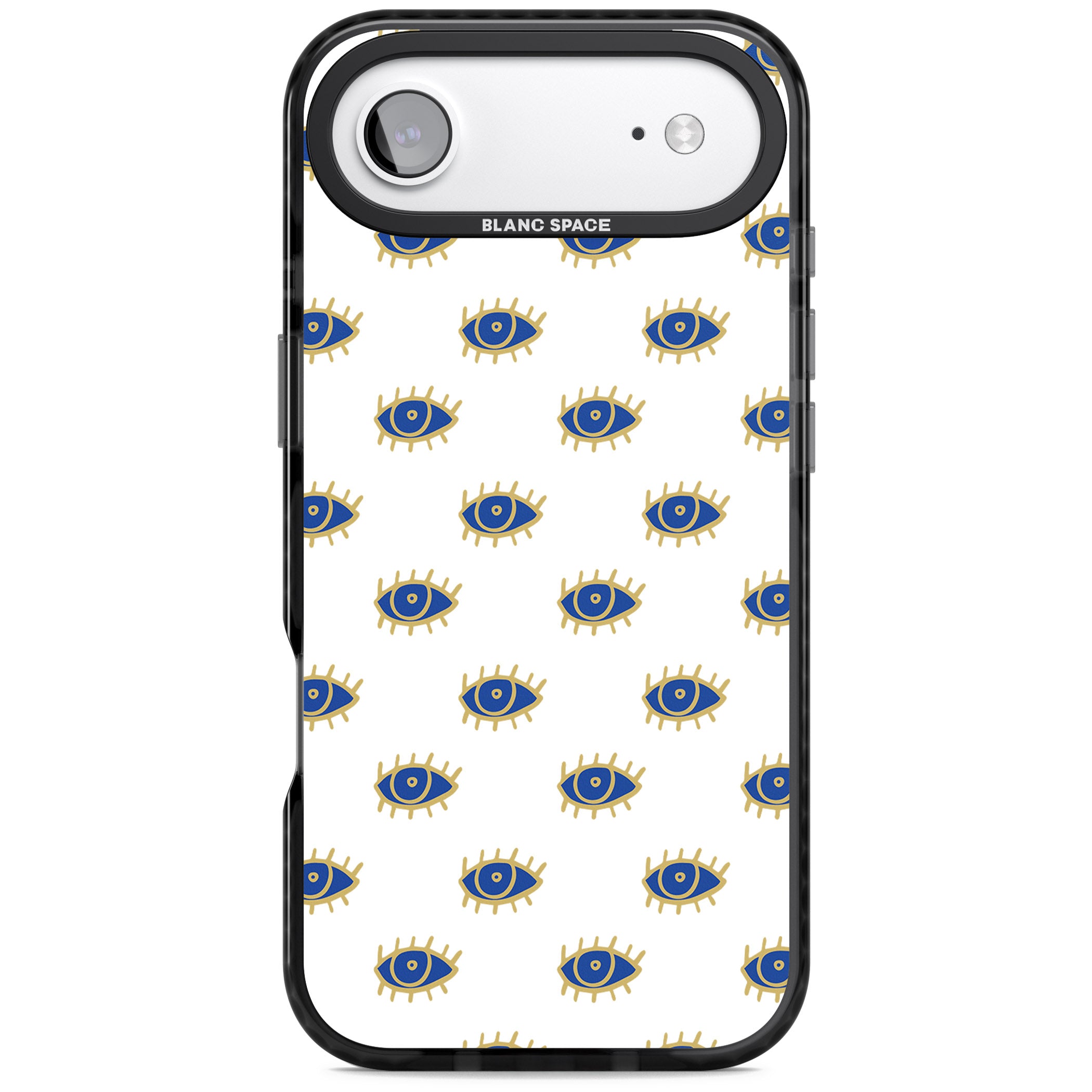 Gold Eye Pattern iPhone 17 Air Impact Pro Black Phone Case