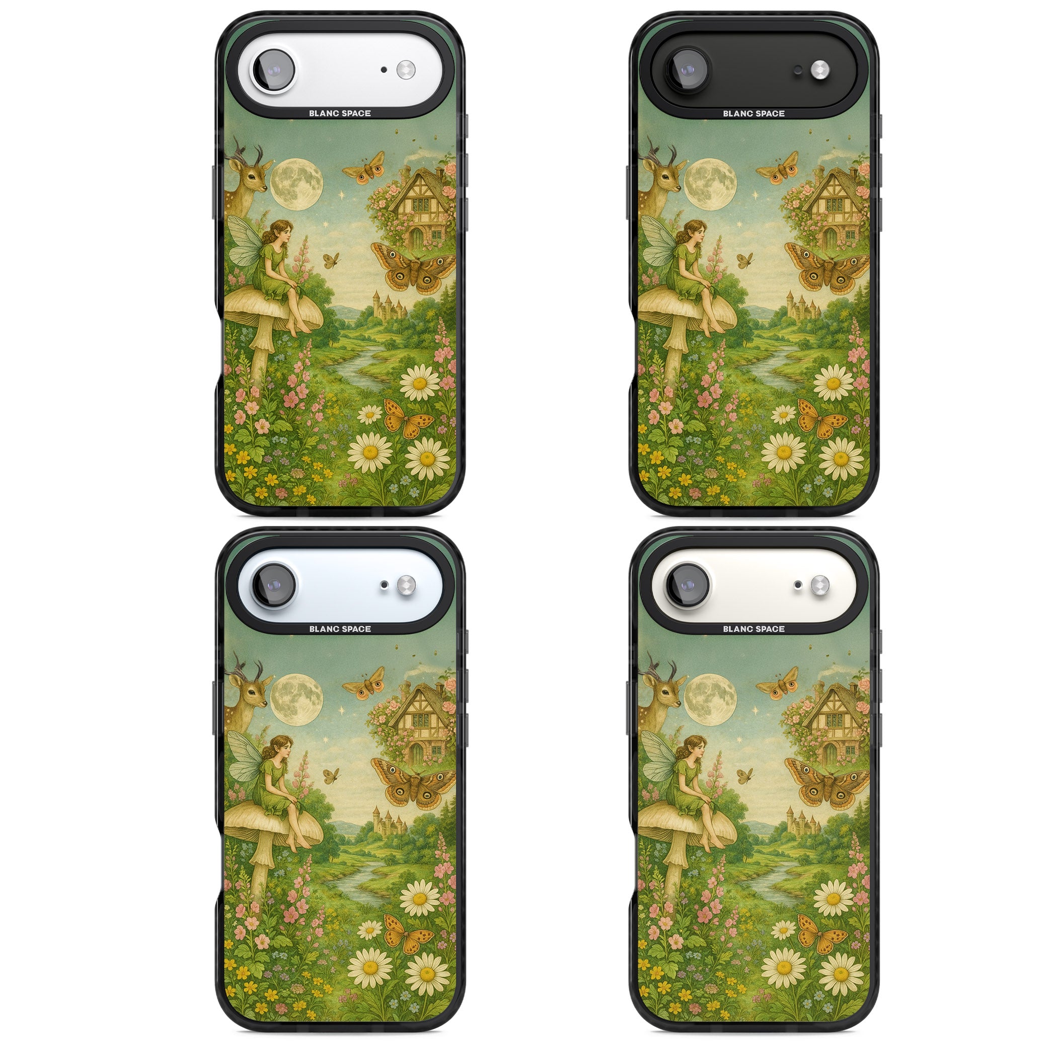 Cottage Fairy iPhone 17 Air Impact Pro Black Phone Case APT Impact Protection