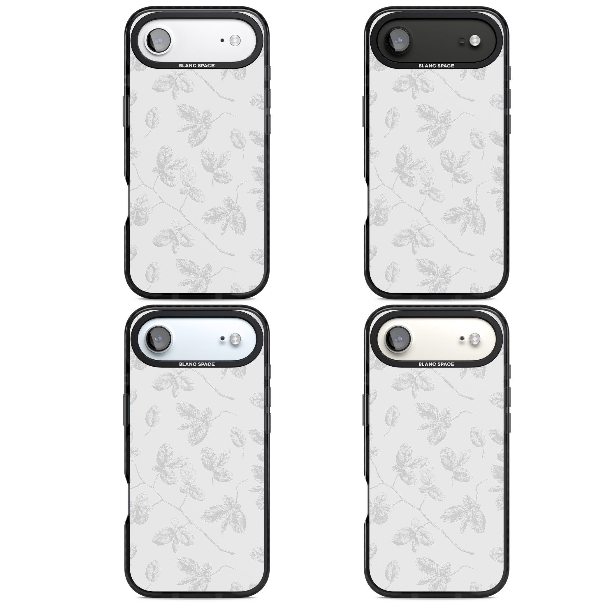 Grey Vine Botanical iPhone 17 Air Impact Pro Black Phone Case APT Impact Protection