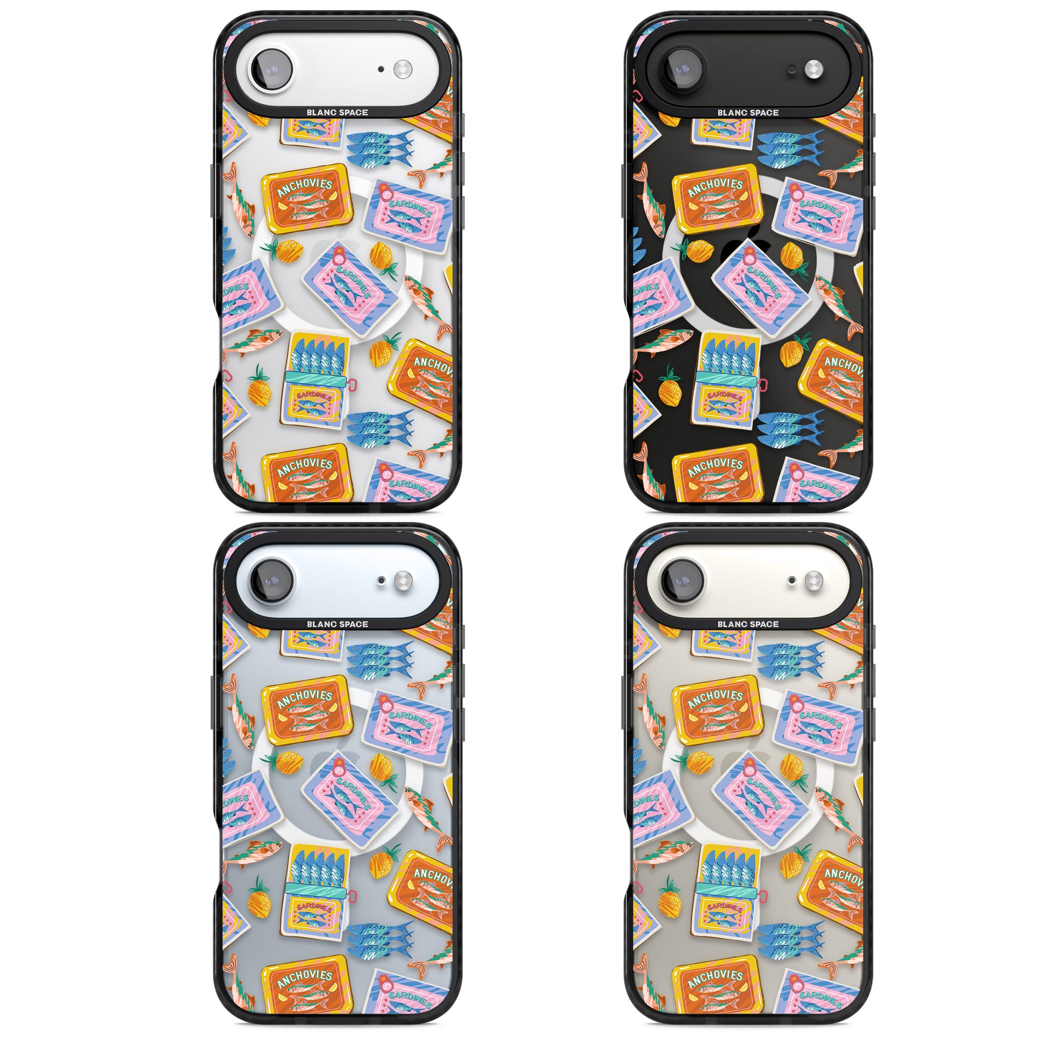 Sardines & Anchovies iPhone 17 Air Impact Pro Black Phone Case APT Impact Protection