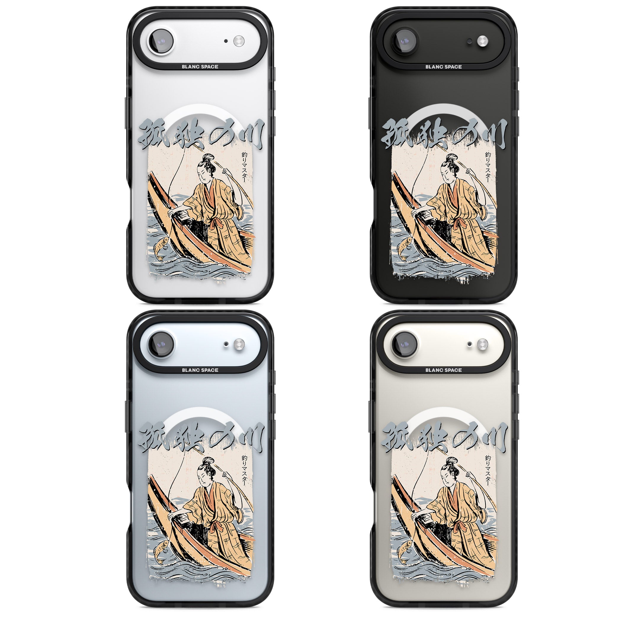 Japanese River iPhone 17 Air Impact Pro Black Phone Case APT Impact Protection