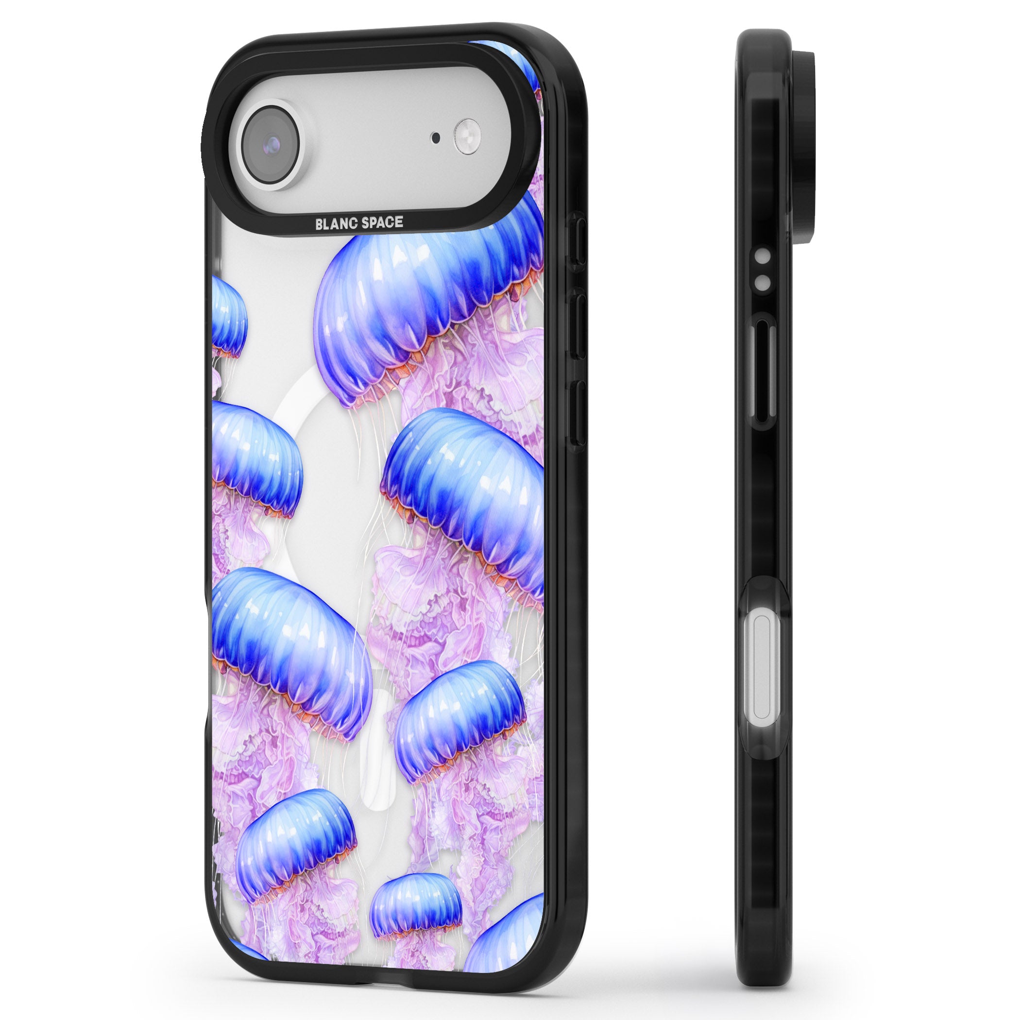 Jellyfish iPhone 17 Air Impact Pro Black Phone Case Side Profile