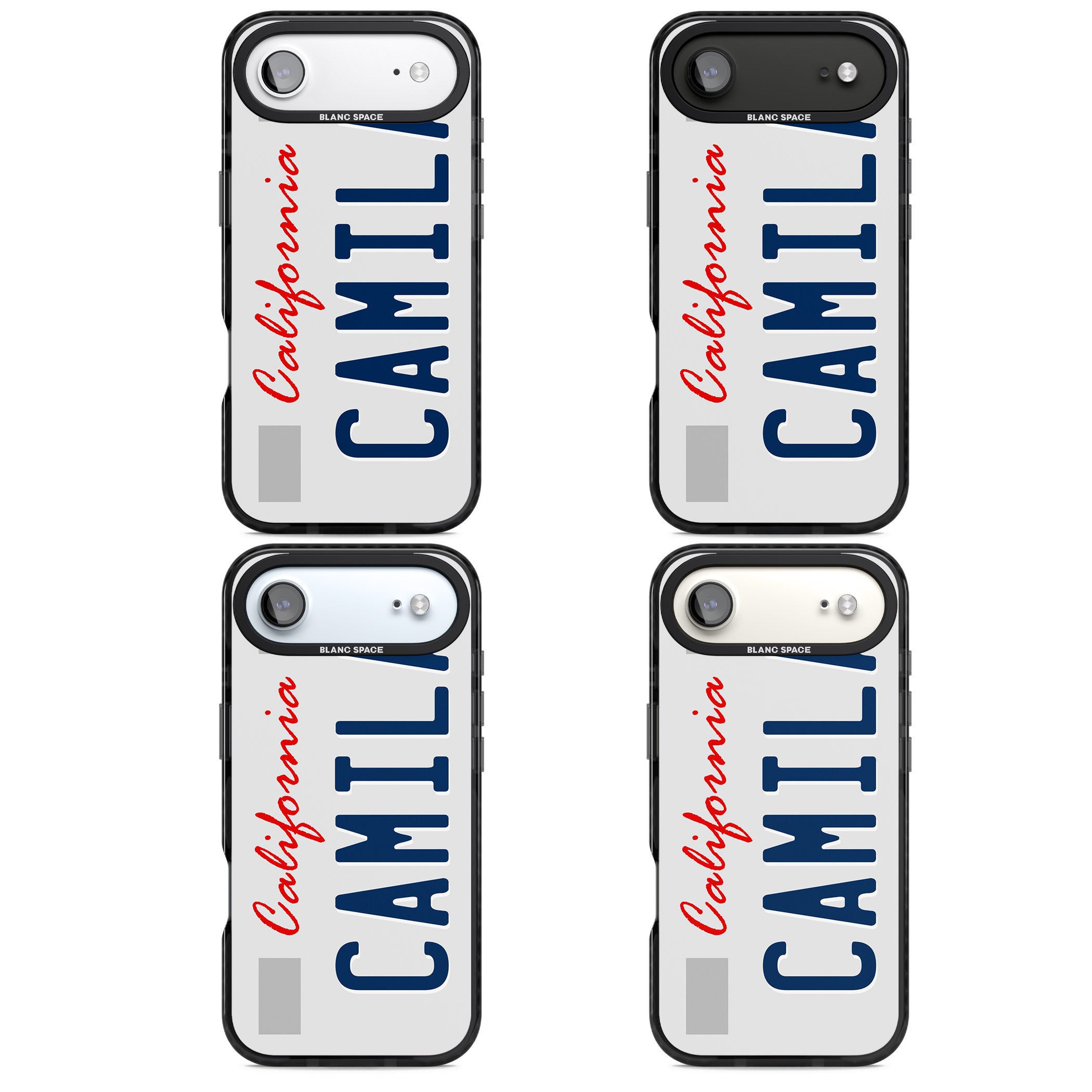Personalised California License Plate iPhone 17 Air Impact Pro Black Phone Case APT Impact Protection