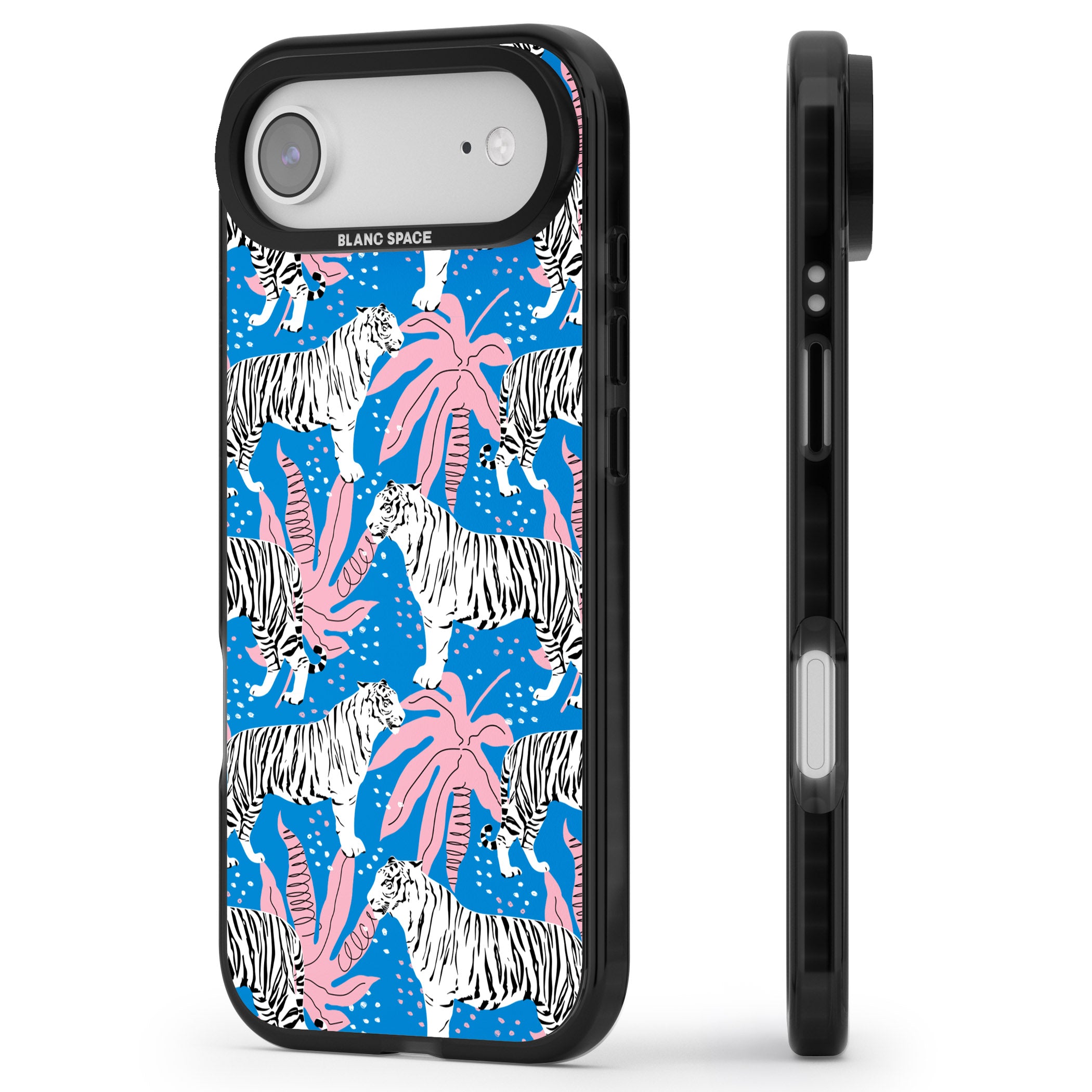 Bengal Blues iPhone 17 Air Impact Pro Black Phone Case Side Profile