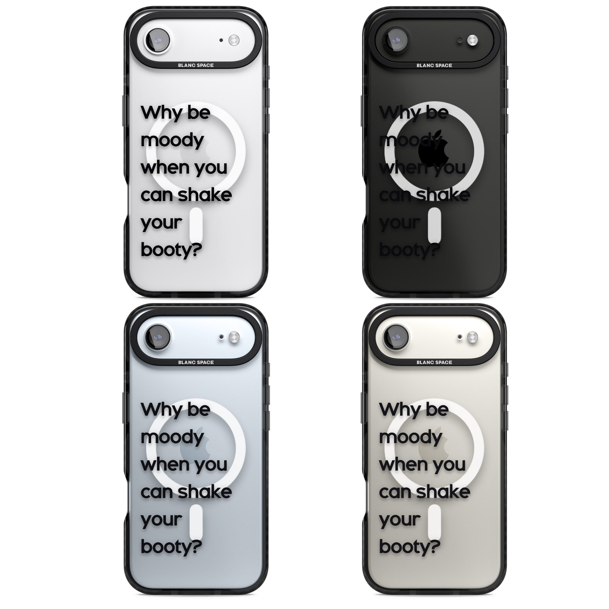 Why Be Moody? iPhone 17 Air Impact Pro Black Phone Case APT Impact Protection