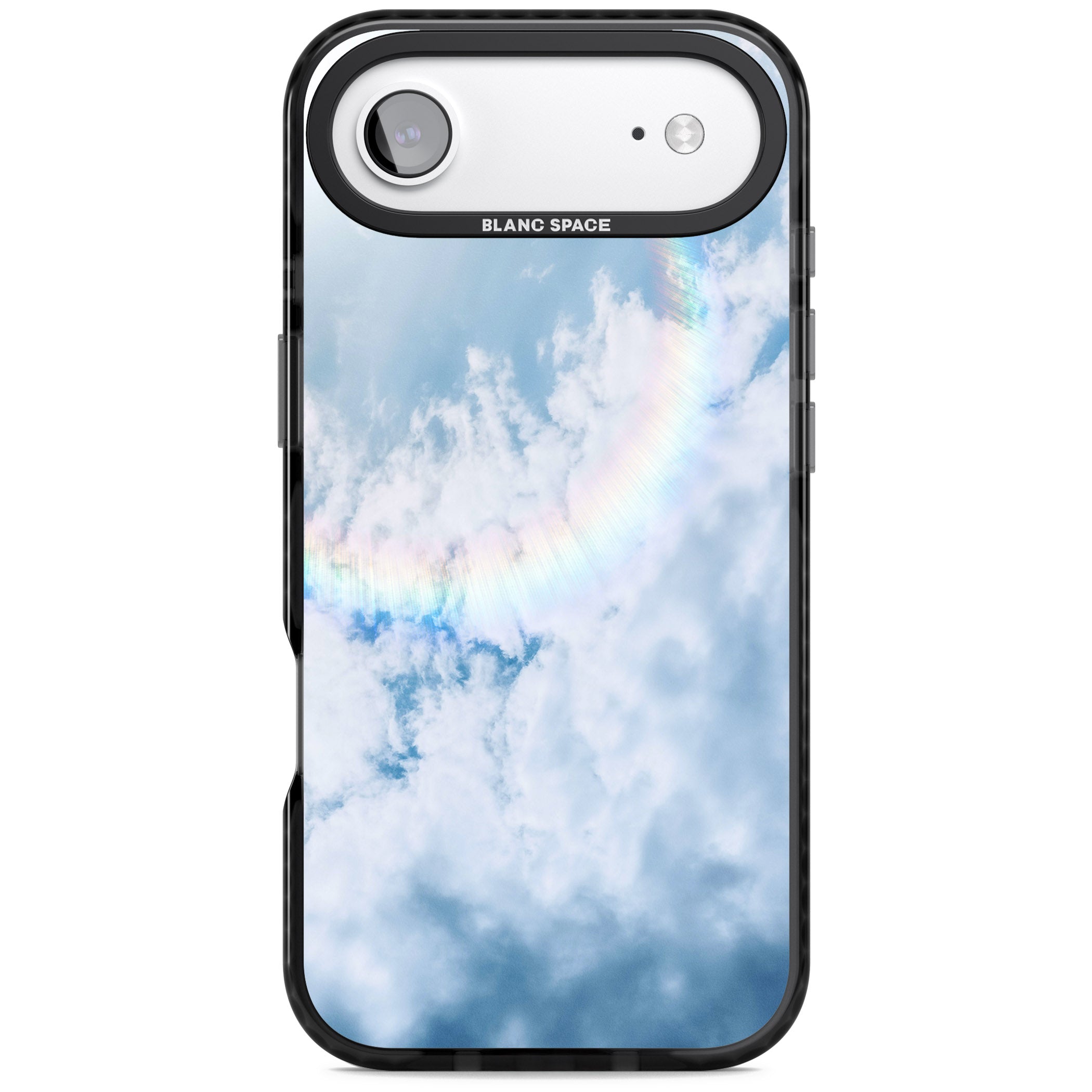 Pastel Rainbow Sky iPhone 17 Air Impact Pro Black Phone Case