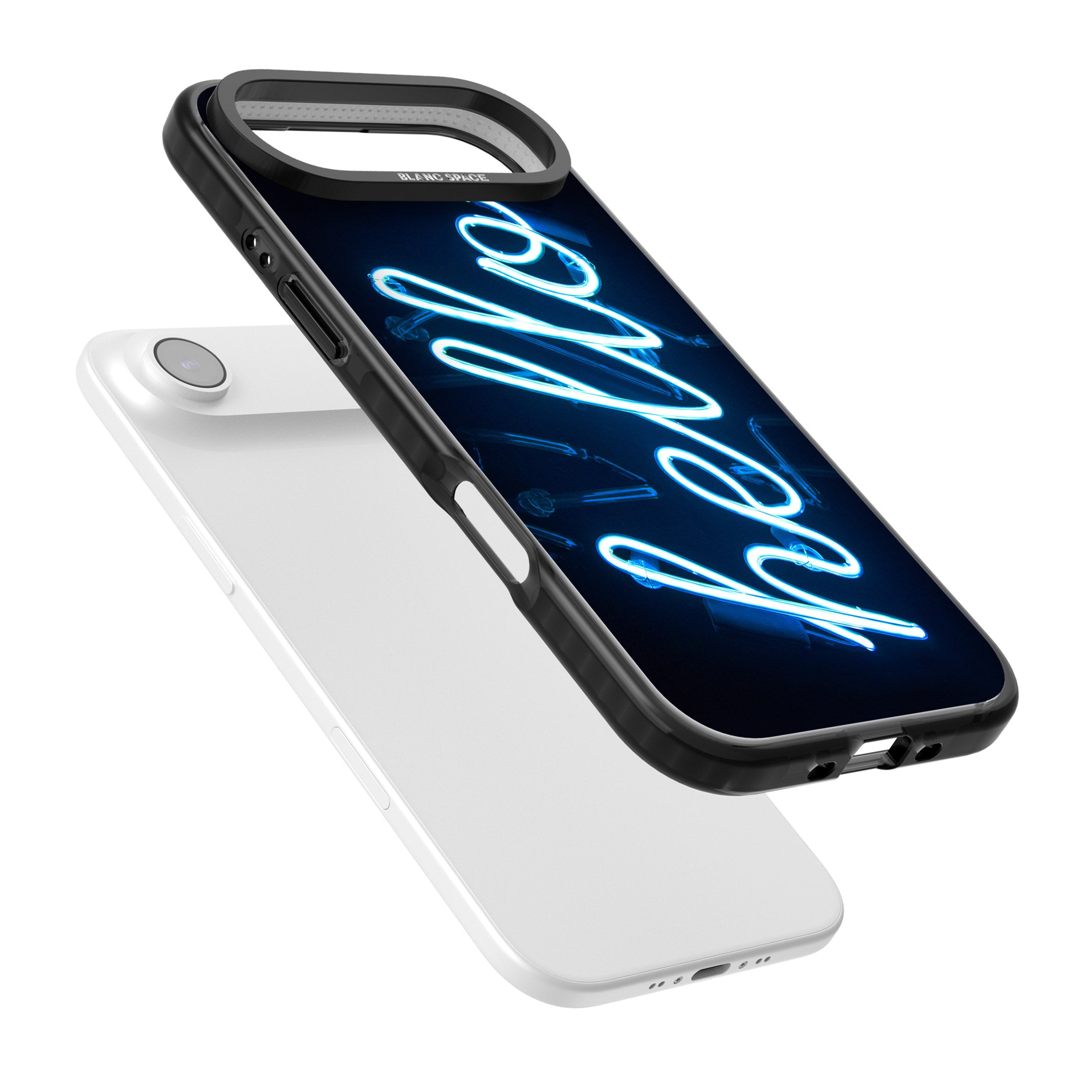 Hello Neon Sign iPhone 17 Air Impact Pro Black Phone Case Colours