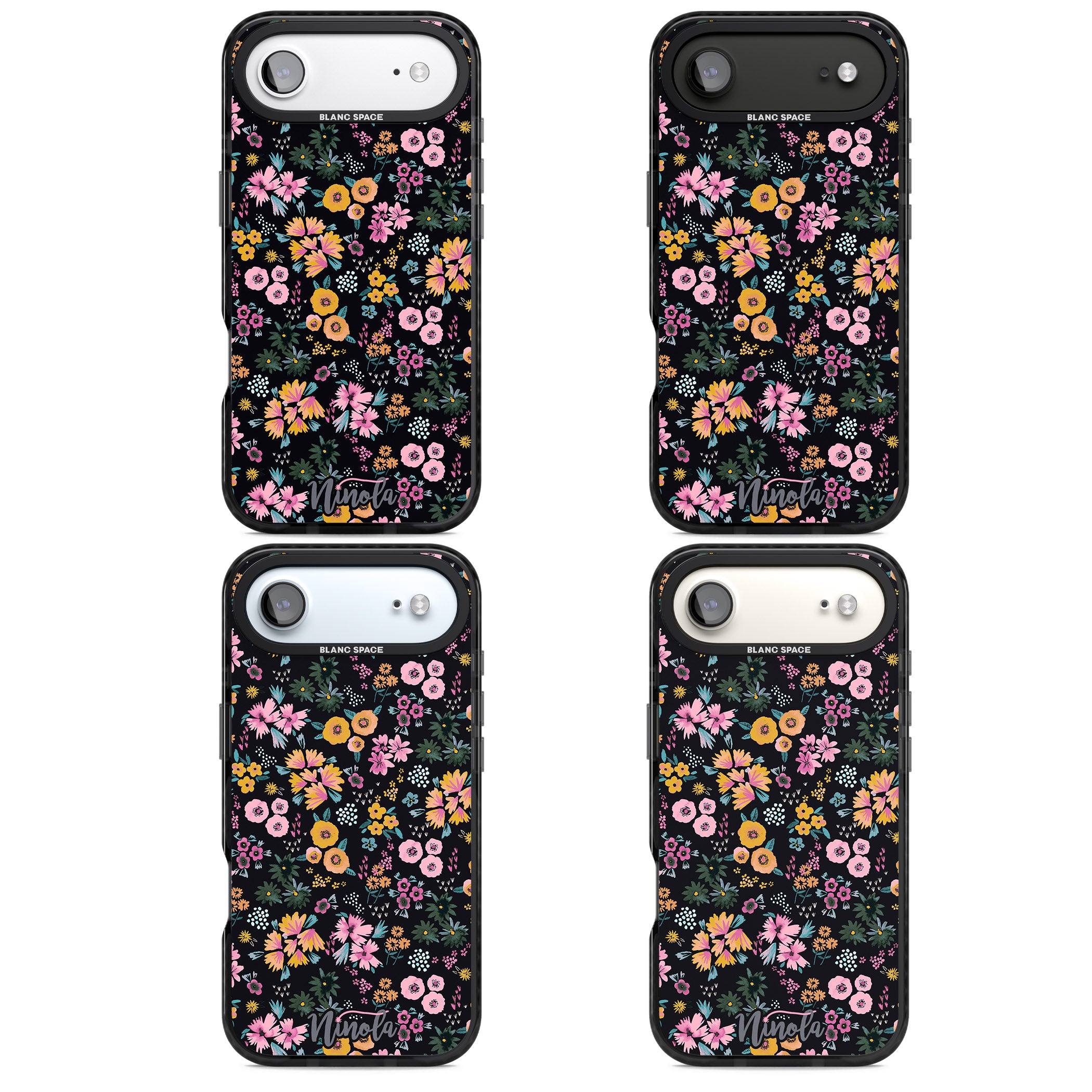 Blossom Field iPhone 17 Air Impact Pro Black Phone Case APT Impact Protection