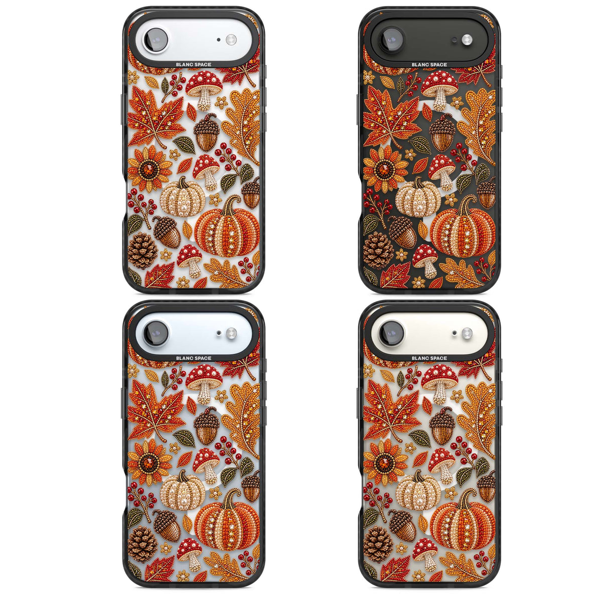 Beaded Autumn iPhone case | Black Impact Magsafe case for iPhone Air