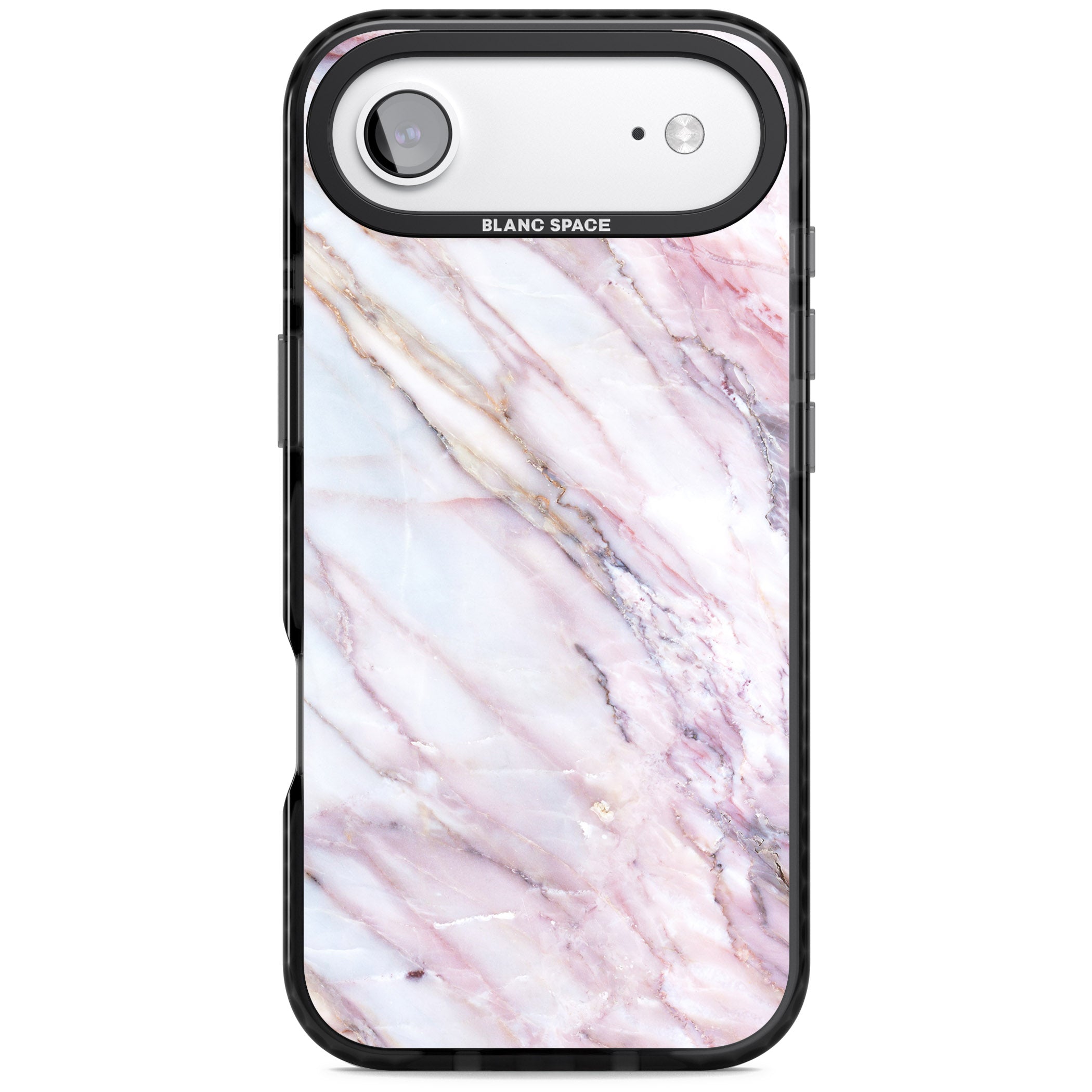 Blush Marble Glow iPhone 17 Air Impact Pro Black Phone Case