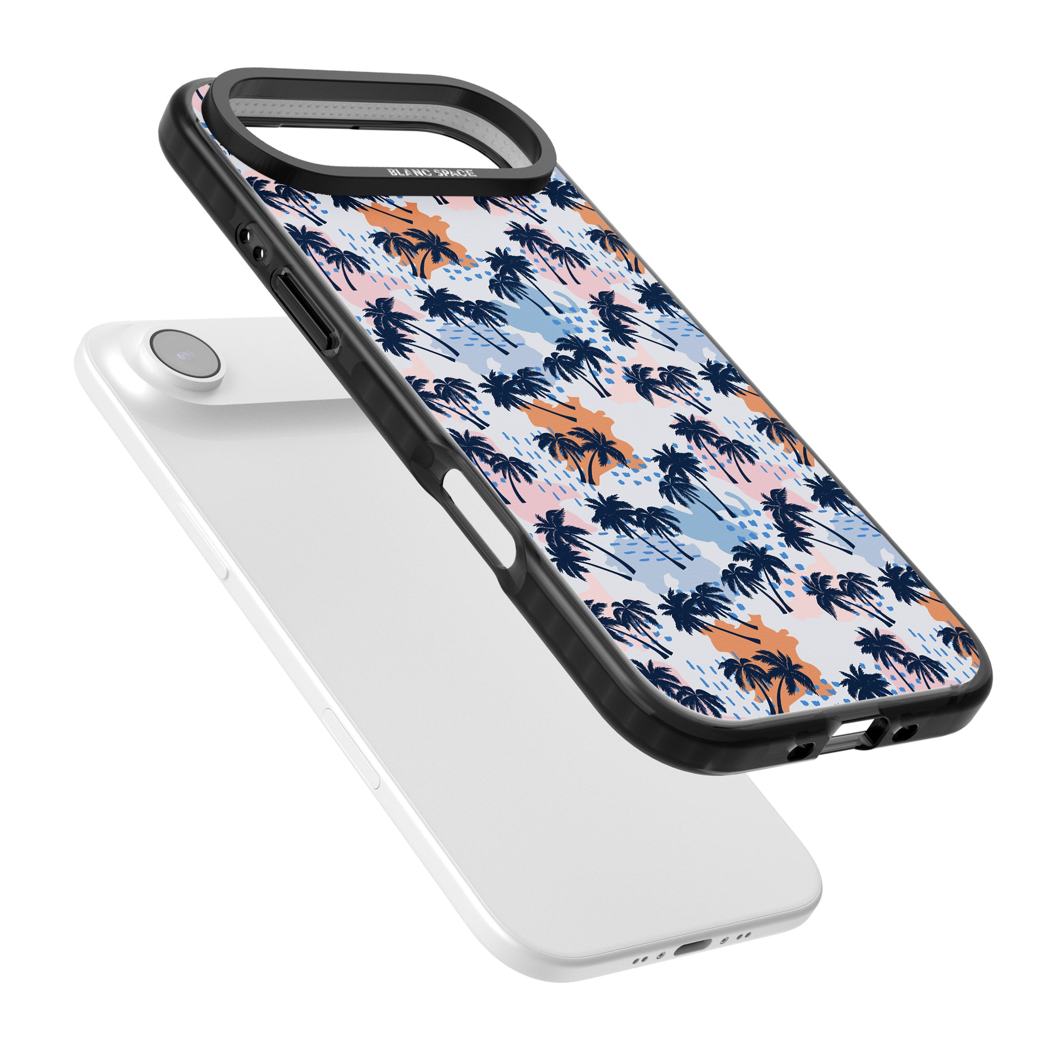 Tropical Vibes Palm iPhone 17 Air Impact Pro Black Phone Case Colours