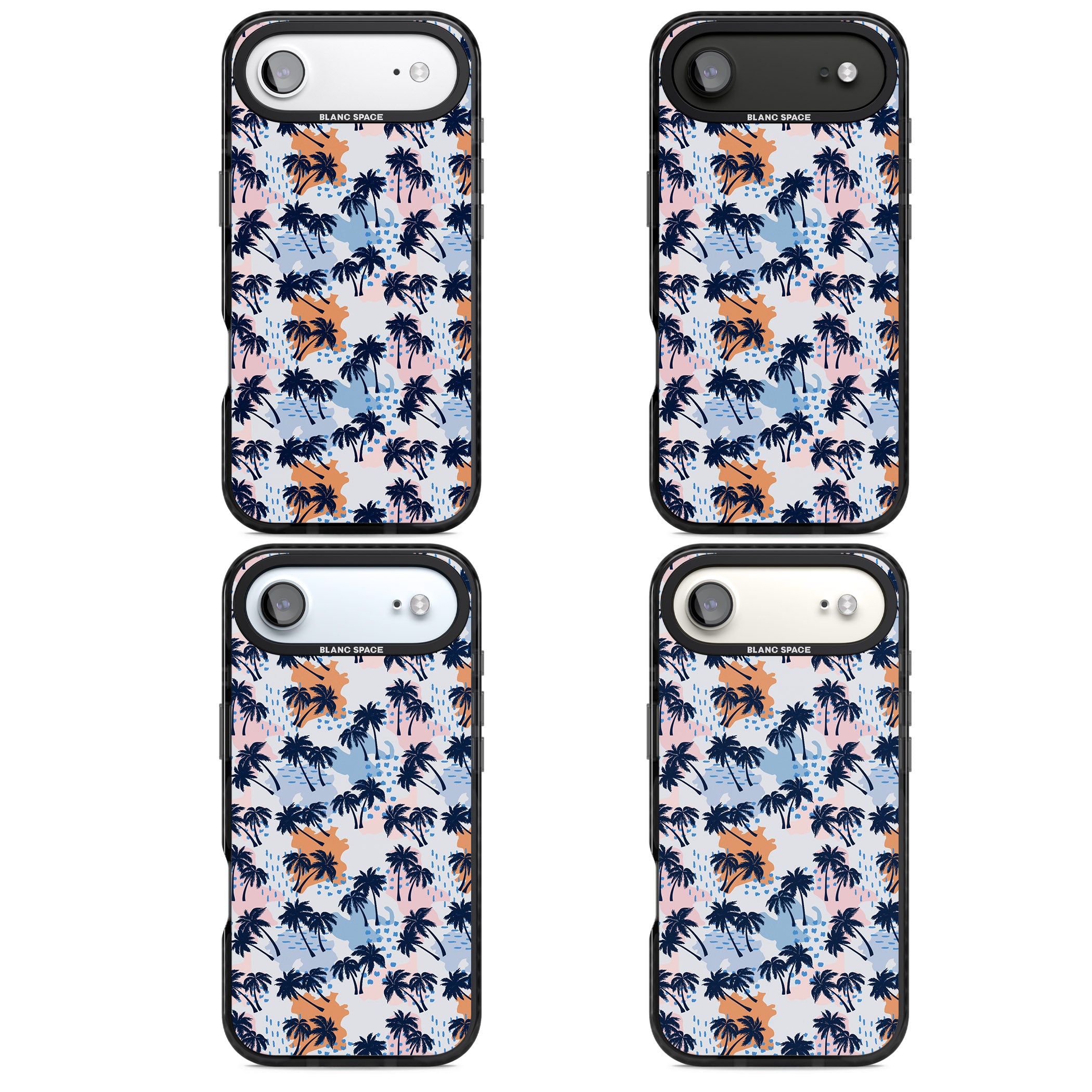 Tropical Vibes Palm iPhone 17 Air Impact Pro Black Phone Case APT Impact Protection