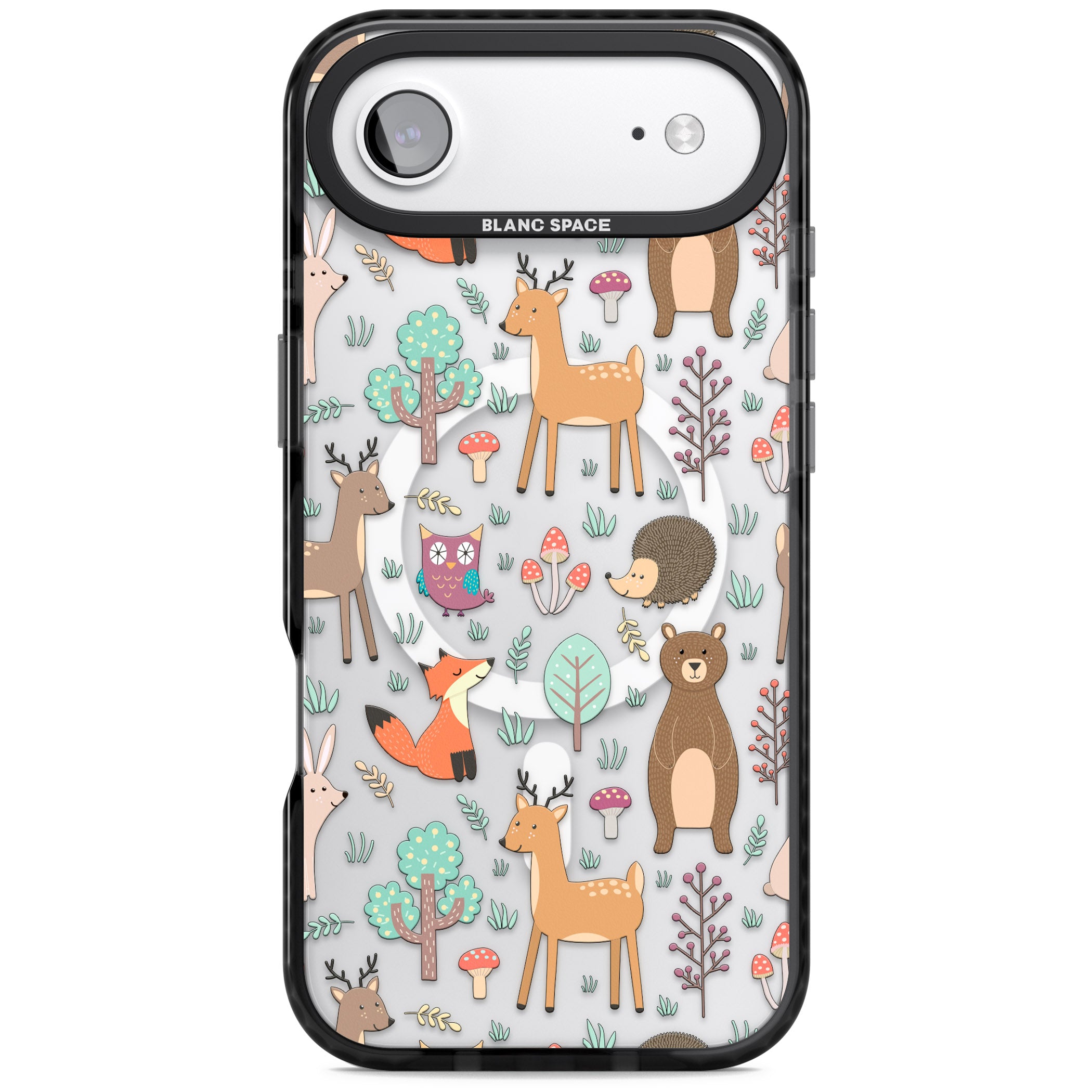 Wildlife Pattern iPhone 17 Air Impact Pro Black Phone Case