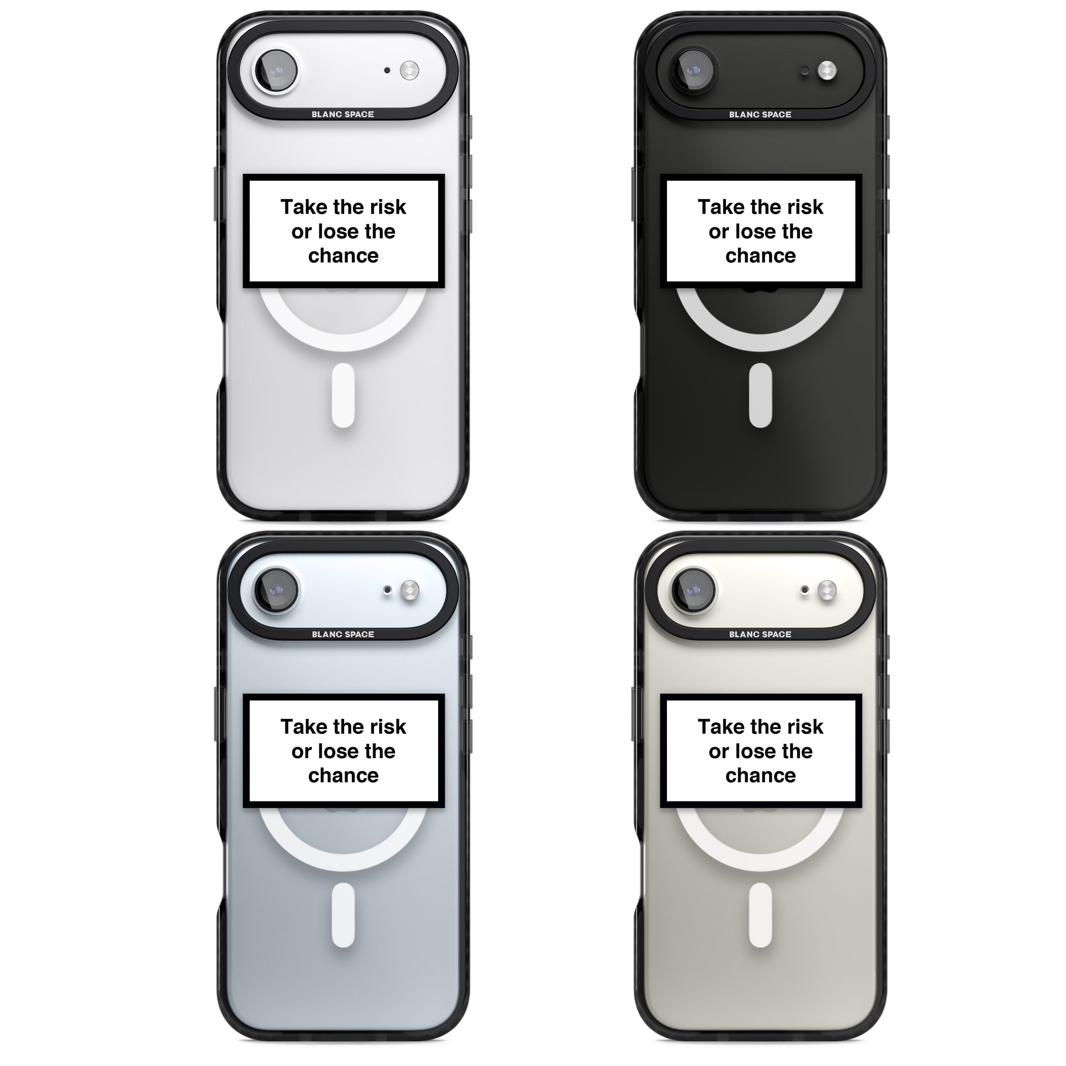 Take The Risk Or Lose The Chance iPhone 17 Air Impact Pro Black Phone Case APT Impact Protection