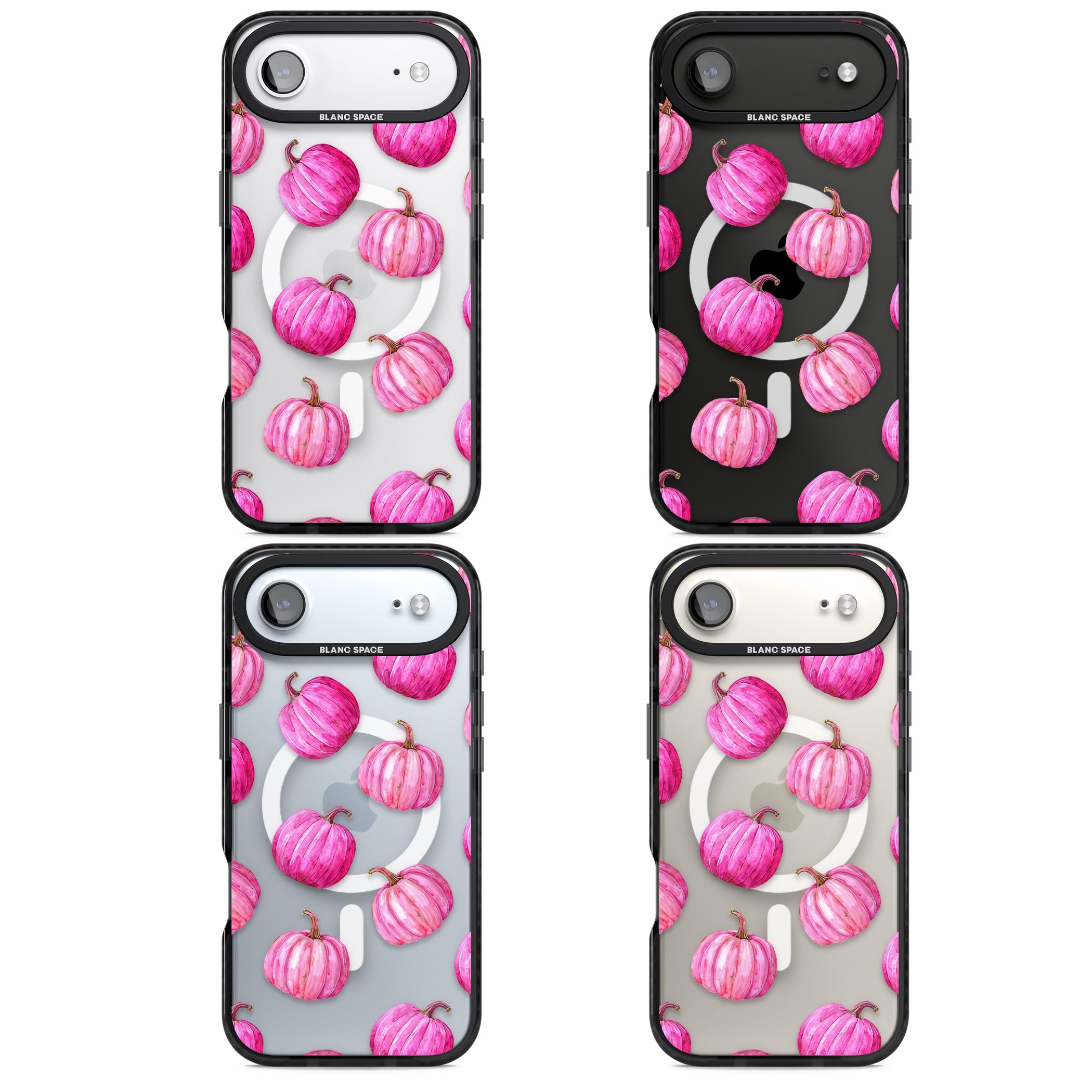 Pink Pumpkins iPhone 17 Air Impact Pro Black Phone Case APT Impact Protection