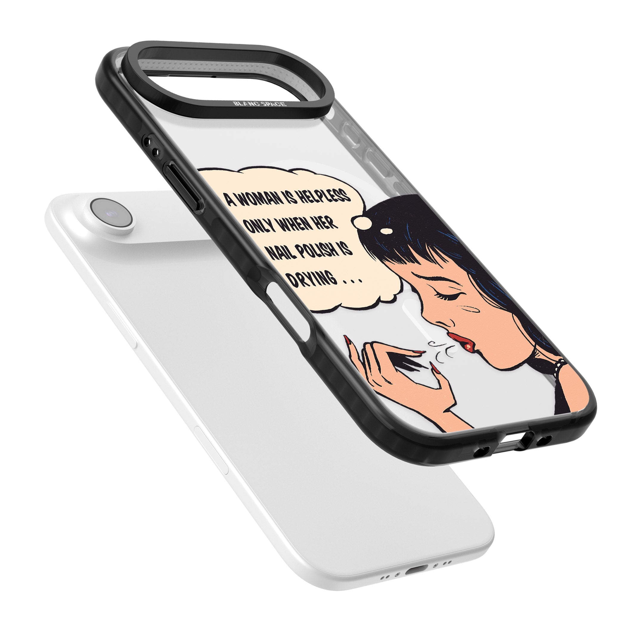 Drying Nails Pop Art iPhone 17 Air Impact Pro Black Phone Case Colours