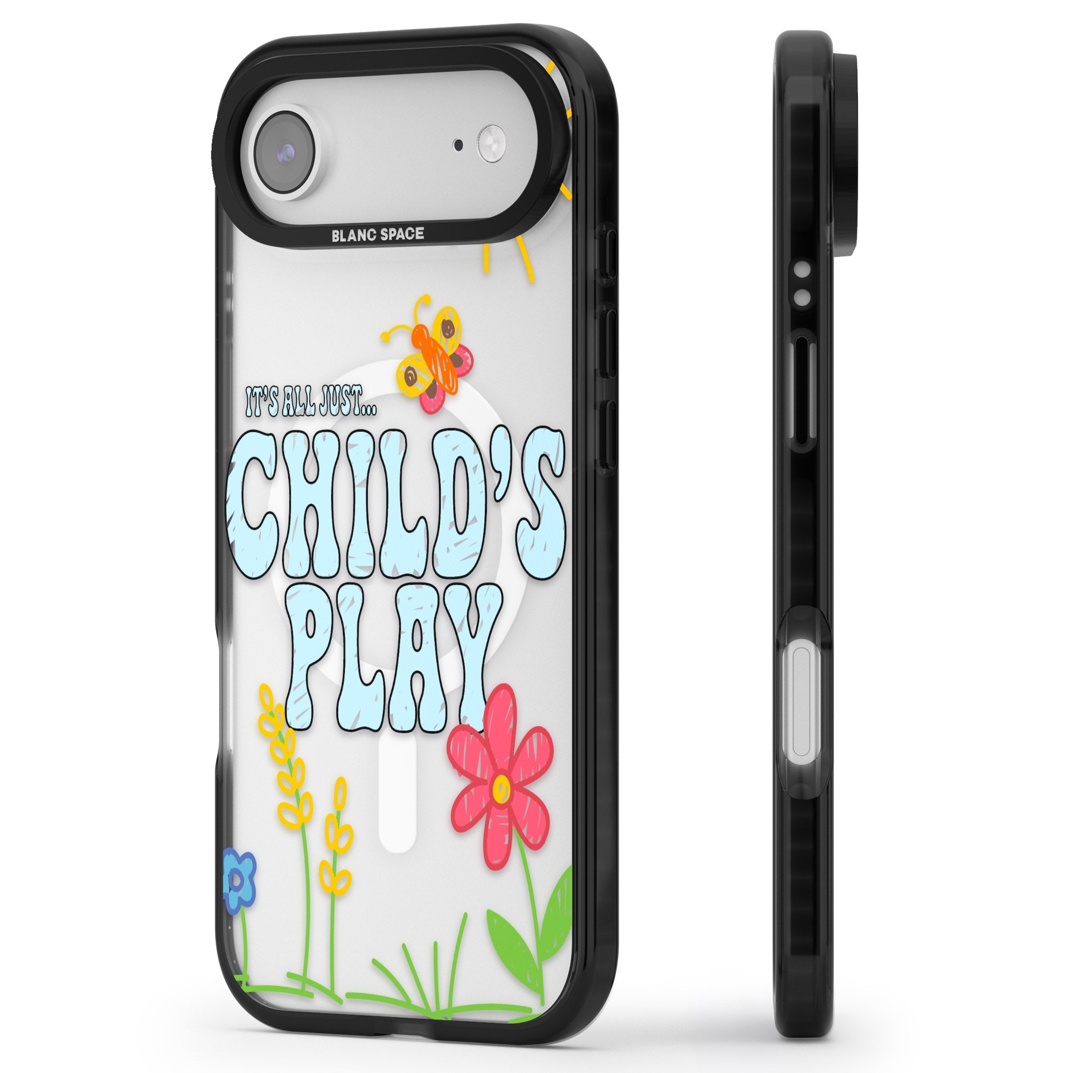 Child'S Play iPhone 17 Air Impact Pro Black Phone Case Side Profile