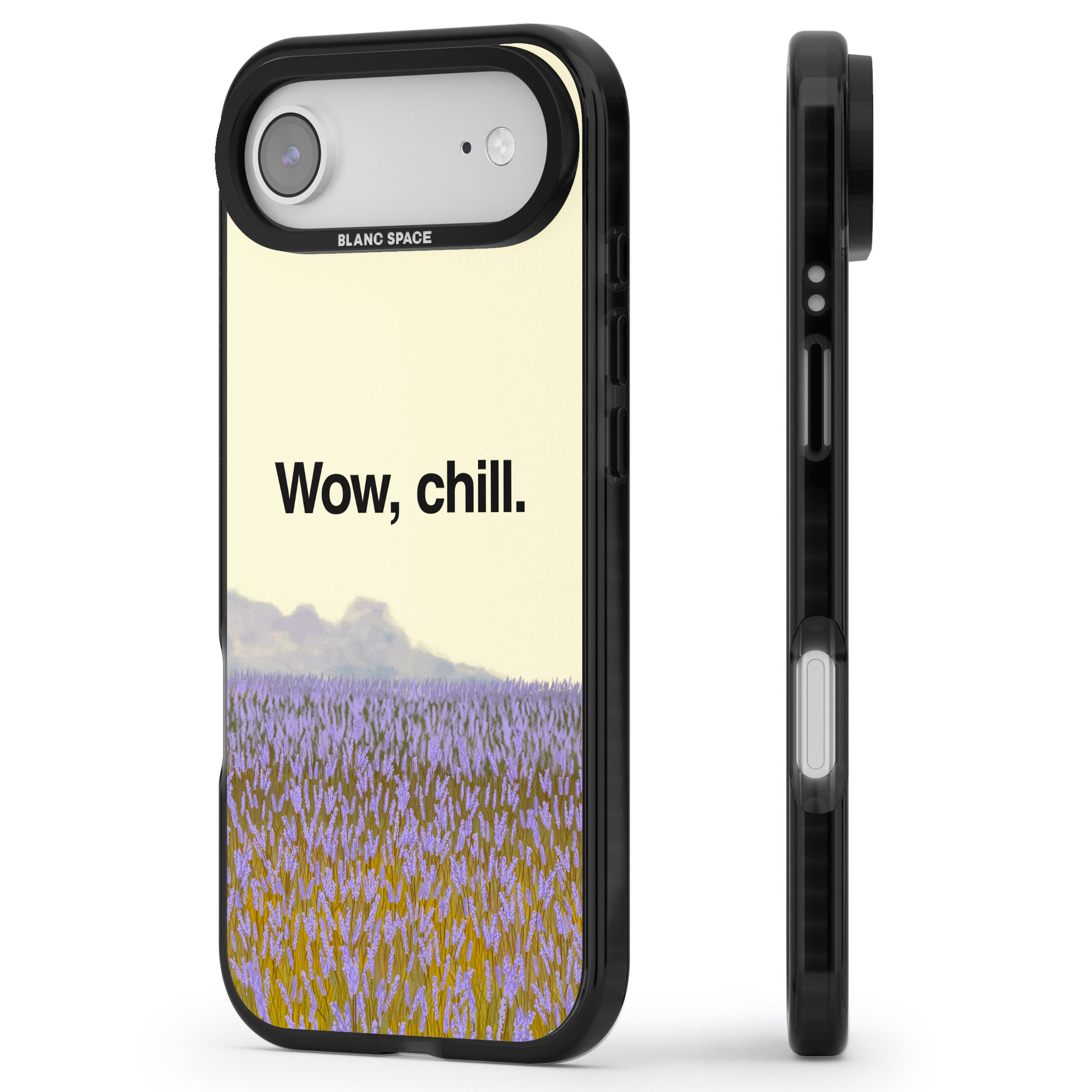 Wow, Chill iPhone 17 Air Impact Pro Black Phone Case Side Profile